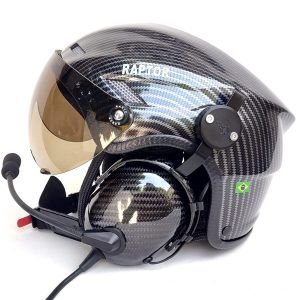 CAPACETE RAPTOR COM FONIA ANR E BLUETOOTH PARA AVIAÇÃO AGRICOLA