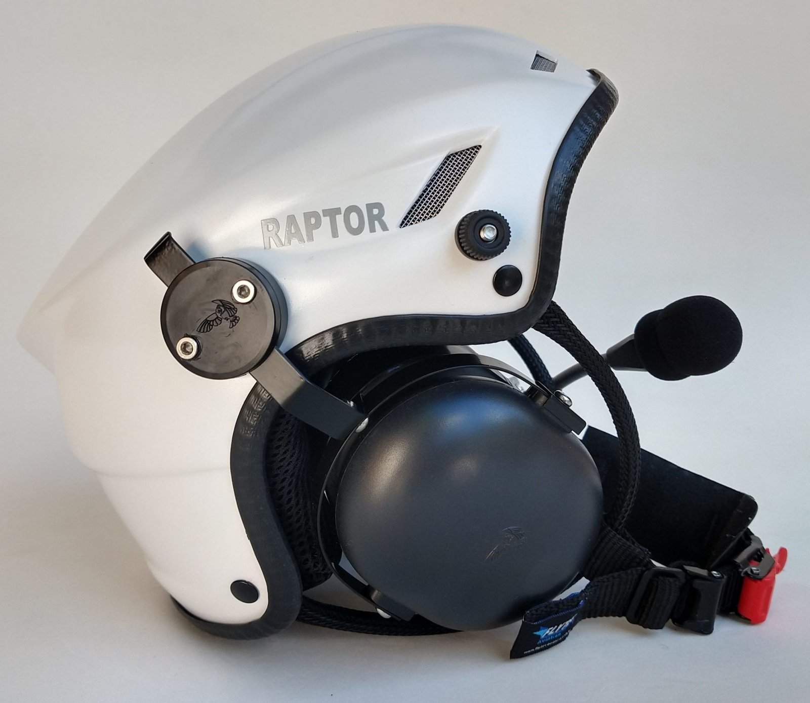 CAPACETE RAPTOR LIGHT COR BRANCO SEM VISEIRA - Imagem 3