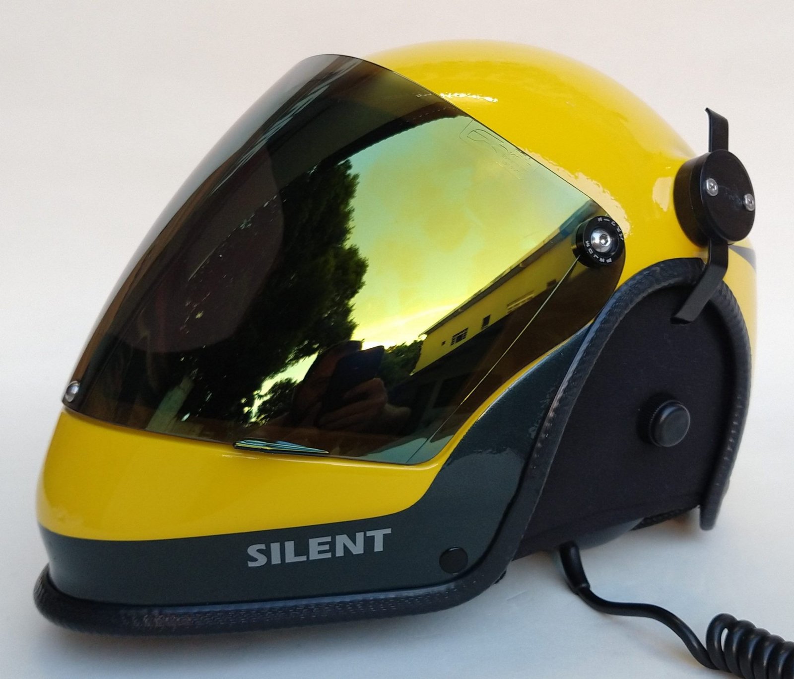 CAPACETE SILENT FUL FACE COR CARBON COLORS COM INTERCOMUNICADOR BLUETOOTH V6 PRO E CABO PRA RADIO - Imagem 34