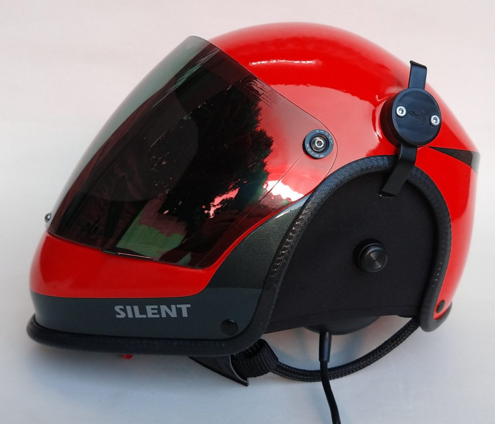 CAPACETE SILENT FUL FACE COR CARBON COLORS COM INTERCOMUNICADOR BLUETOOTH V6 PRO E CABO PRA RADIO - Imagem 36
