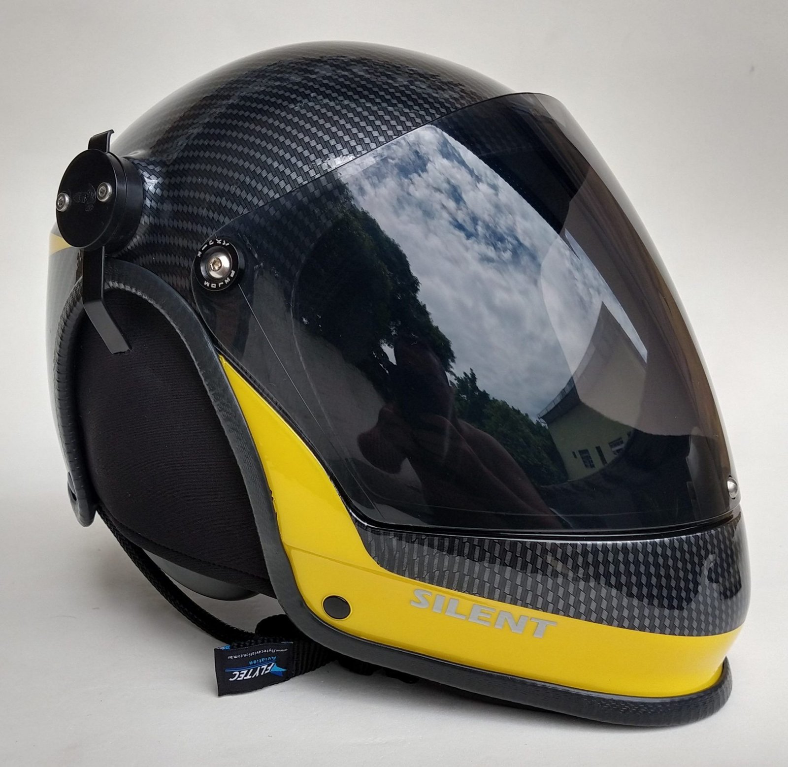CAPACETE SILENT FUL FACE COR CARBON COLORS COM INTERCOMUNICADOR BLUETOOTH V6 PRO E CABO PRA RADIO - Imagem 21