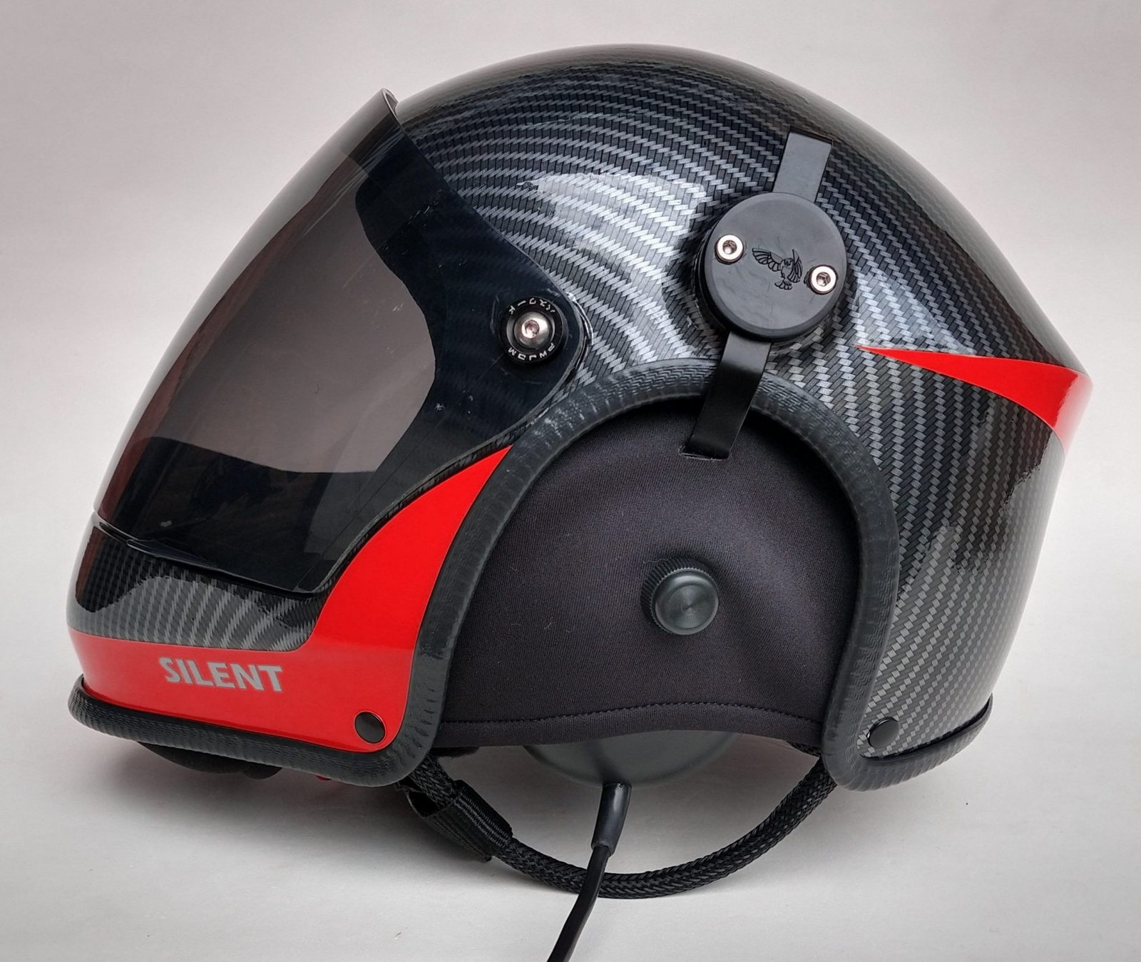 CAPACETE SILENT FUL FACE COR CARBON COLORS COM INTERCOMUNICADOR BLUETOOTH V6 PRO E CABO PRA RADIO - Imagem 16