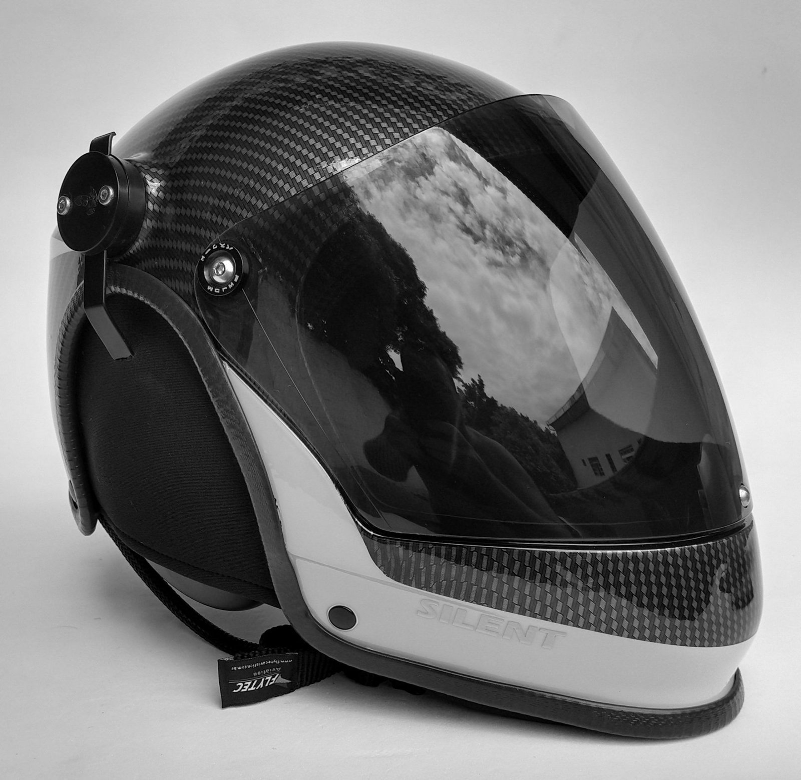 CAPACETE SILENT FUL FACE COR CARBON COLORS COM INTERCOMUNICADOR BLUETOOTH V6 PRO E CABO PRA RADIO - Imagem 13