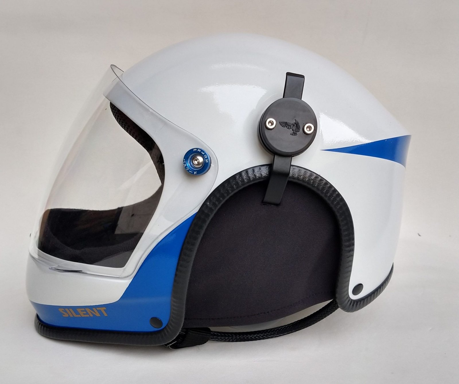 CAPACETE SILENT FUL FACE COR CARBON COLORS COM INTERCOMUNICADOR BLUETOOTH V6 PRO E CABO PRA RADIO - Imagem 41