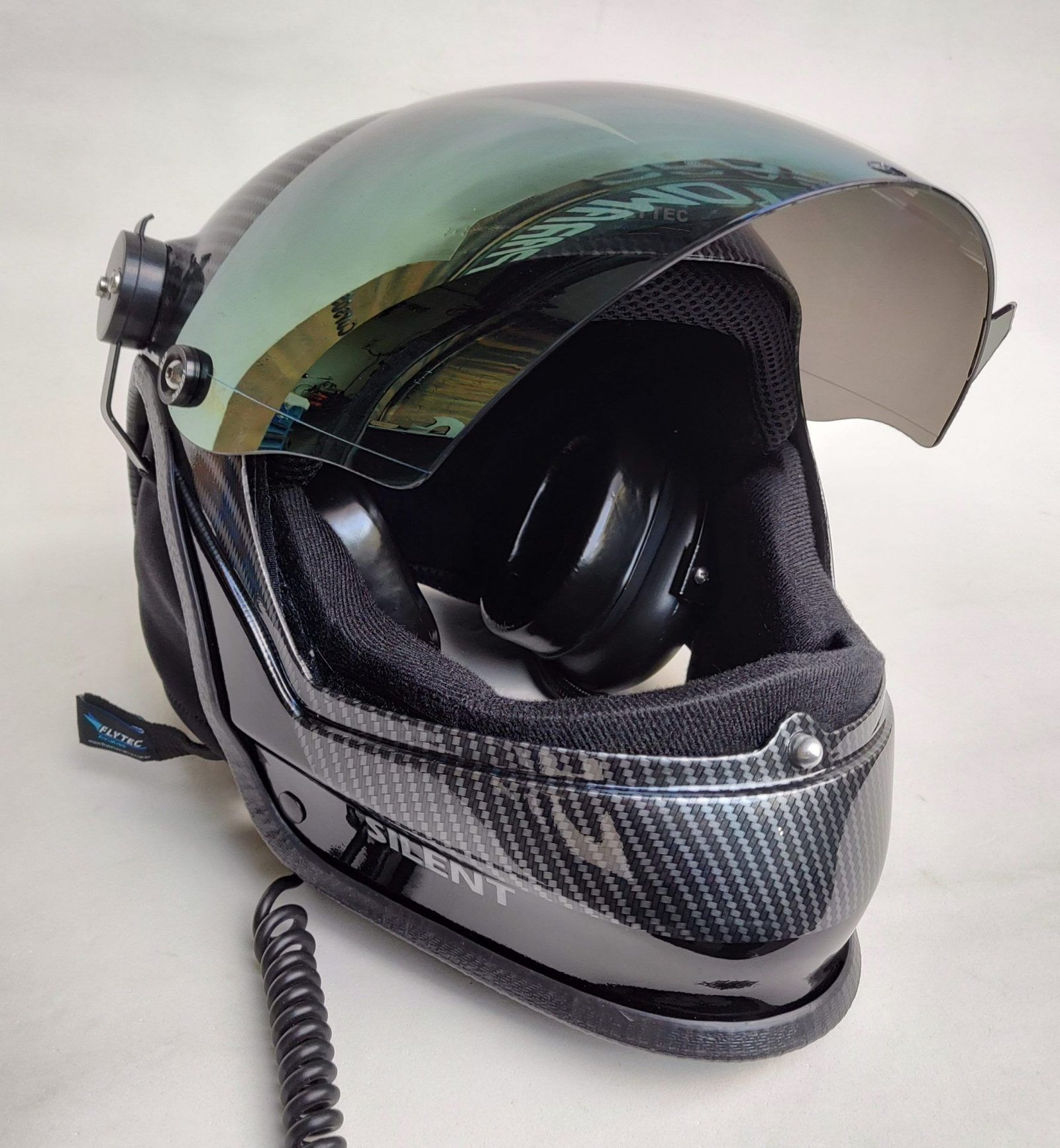 CAPACETE SILENT FUL FACE COR CARBON COLORS COM INTERCOMUNICADOR BLUETOOTH V6 PRO E CABO PRA RADIO - Imagem 23