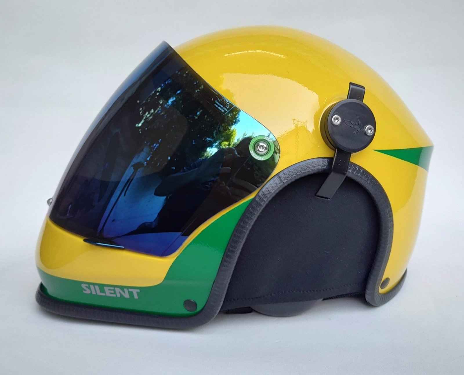 CAPACETE SILENT FUL FACE COR CARBON COLORS COM INTERCOMUNICADOR BLUETOOTH V6 PRO E CABO PRA RADIO - Imagem 48
