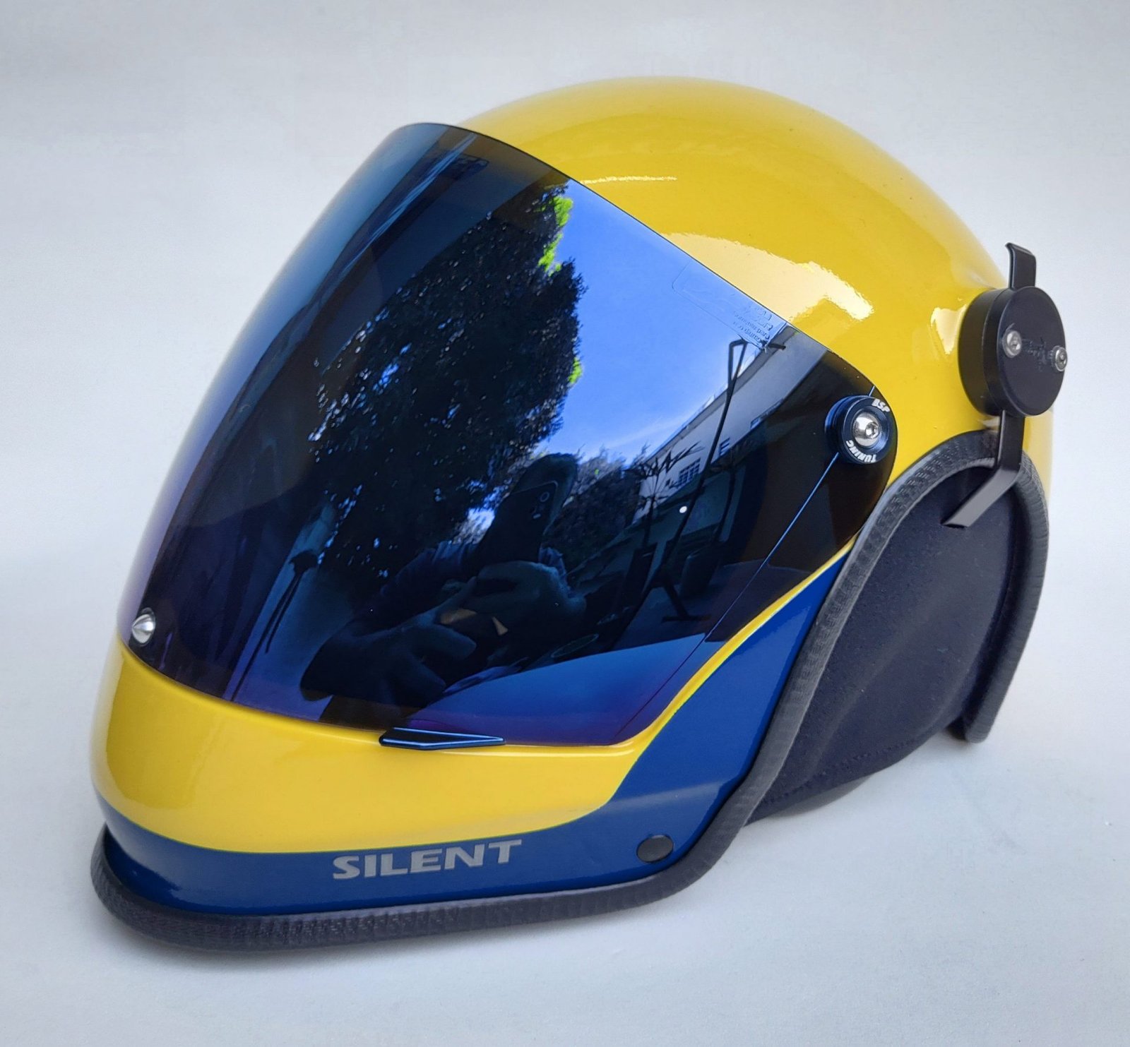 CAPACETE SILENT FUL FACE COR CARBON COLORS COM INTERCOMUNICADOR BLUETOOTH V6 PRO E CABO PRA RADIO - Imagem 51