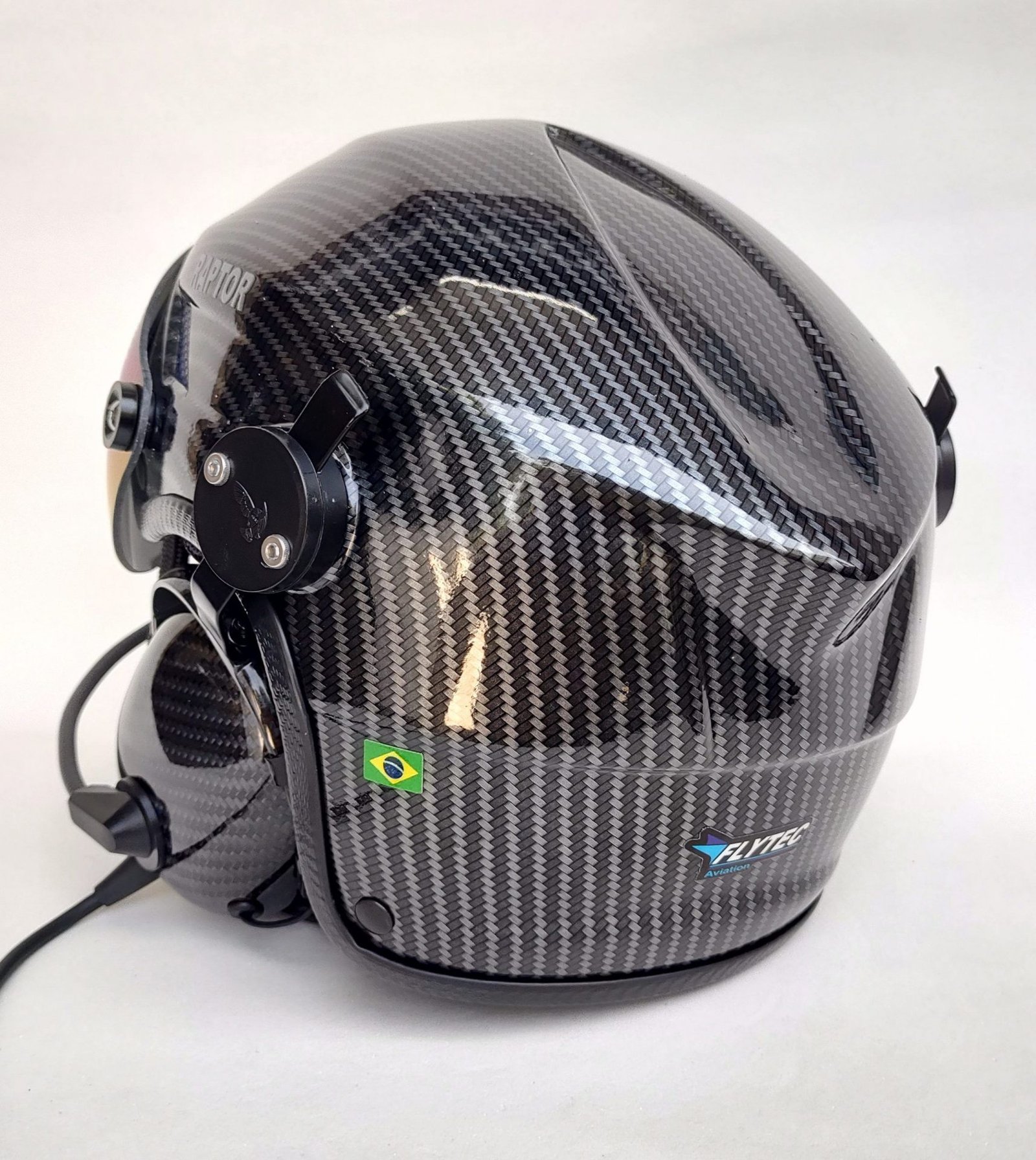 CAPACETE RAPTOR COR FIBRA DE CARBONO COM VISEIRA FULL FACE - Imagem 3