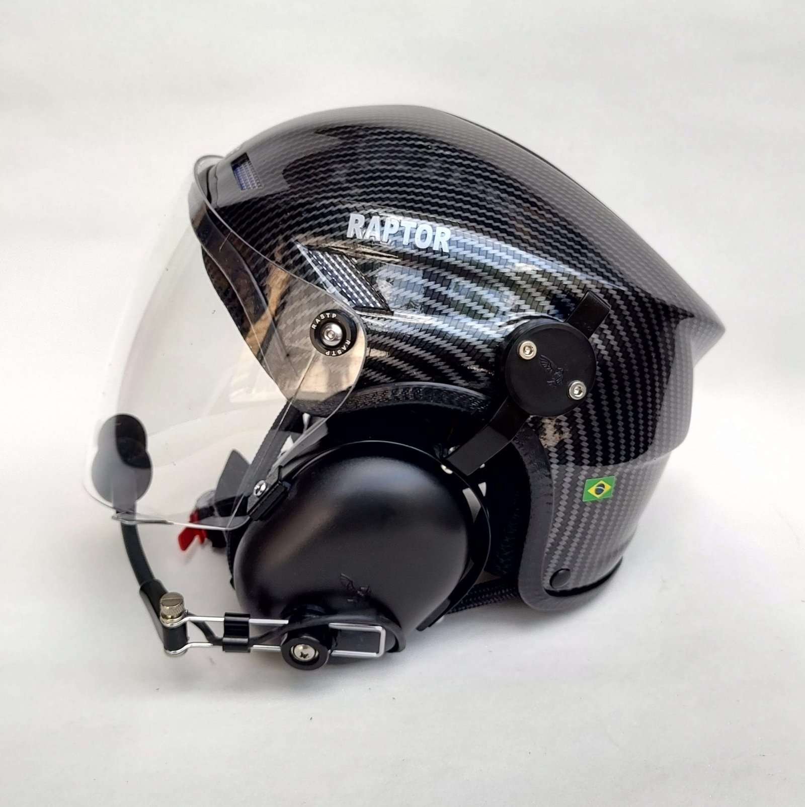 CAPACETE RAPTOR COR FIBRA DE CARBONO COM VISEIRA FULL FACE - Imagem 10