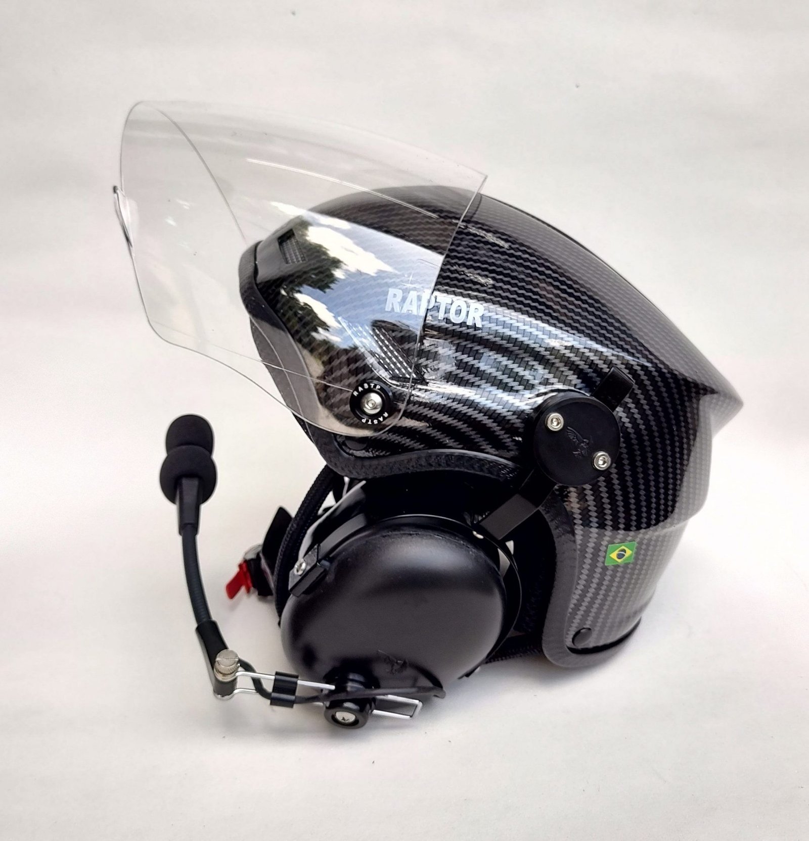 CAPACETE RAPTOR COR FIBRA DE CARBONO COM VISEIRA FULL FACE - Imagem 11