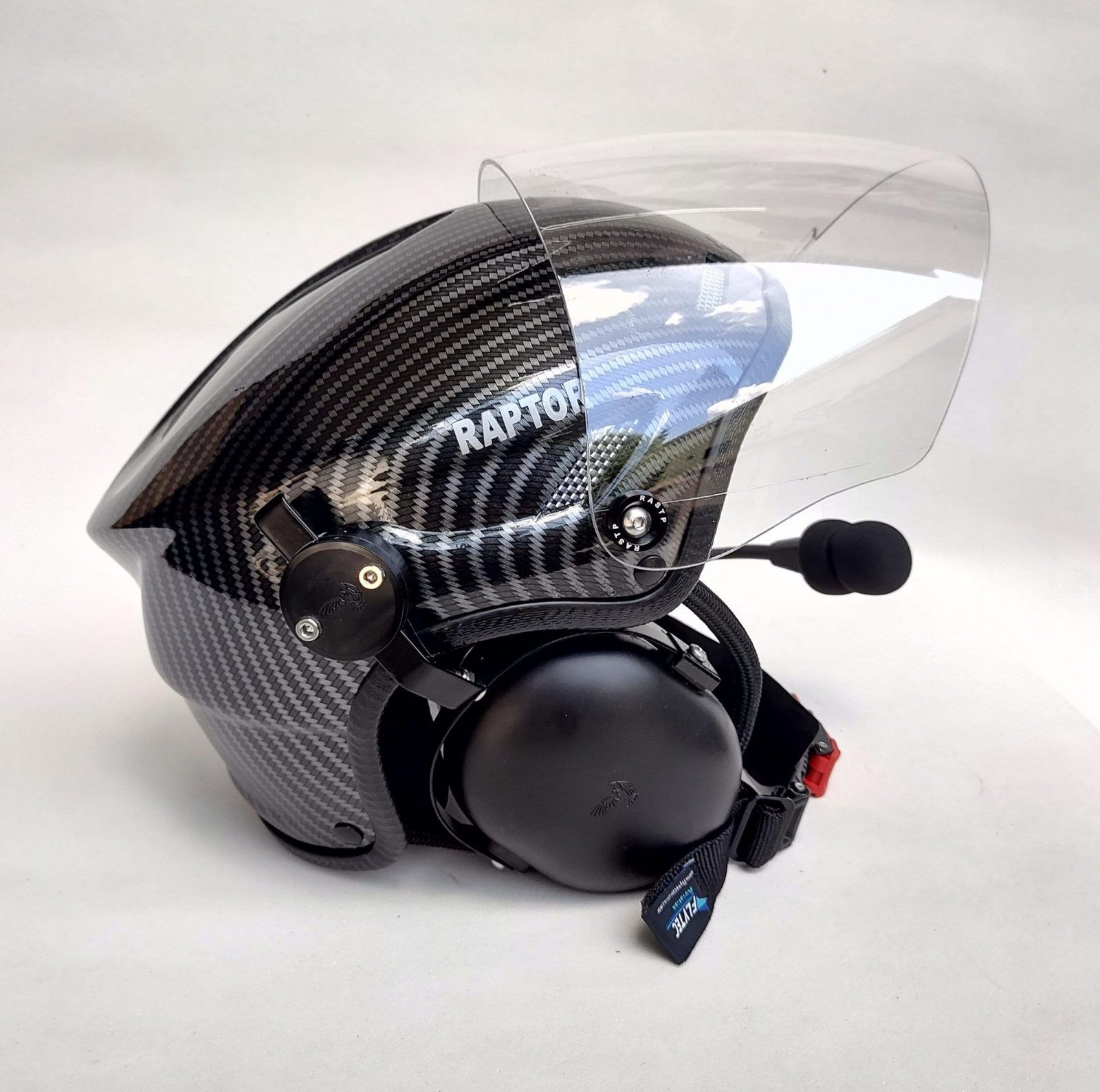 CAPACETE RAPTOR COR FIBRA DE CARBONO COM VISEIRA FULL FACE - Imagem 7