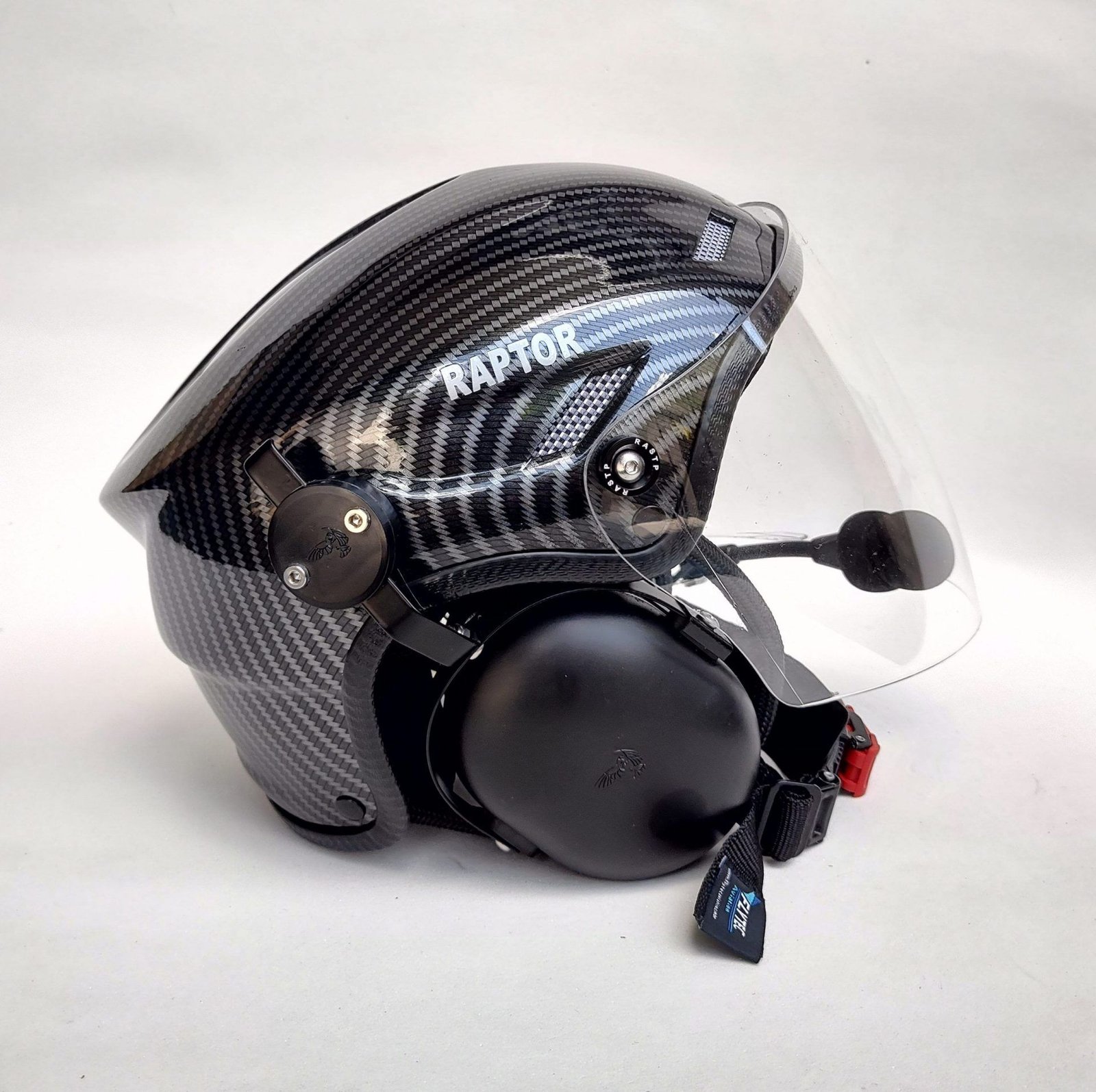 CAPACETE RAPTOR COR FIBRA DE CARBONO COM VISEIRA FULL FACE - Imagem 6