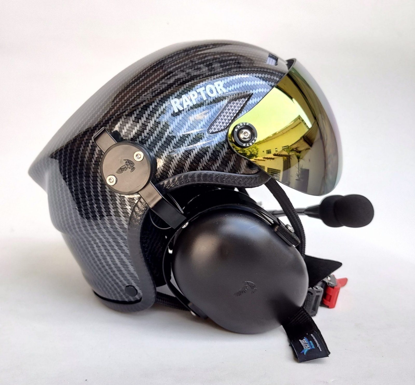 CAPACETE RAPTOR COM SISTEMA BLUETOOTH INTERCOMUNICADOR V6 PLUS E CABO PRA RÁDIO - Imagem 4