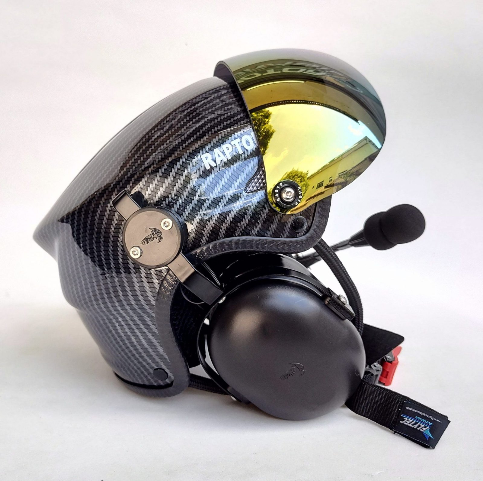 CAPACETE RAPTOR COM SISTEMA BLUETOOTH INTERCOMUNICADOR V6 PLUS E CABO PRA RÁDIO - Imagem 3