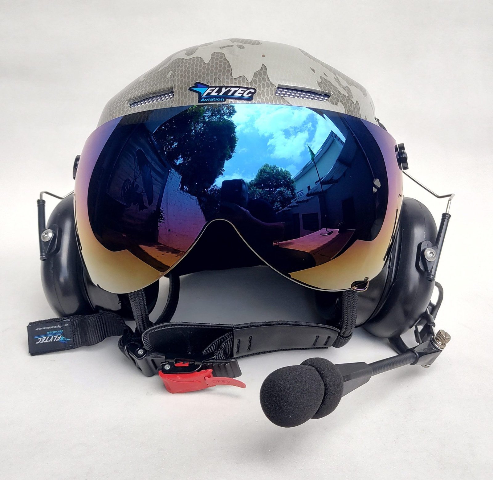 CAPACETE RAPTOR COMBAT DESERT COR CAMUFLADO COM VISEIRA AZUL IRIDIUM - Imagem 6