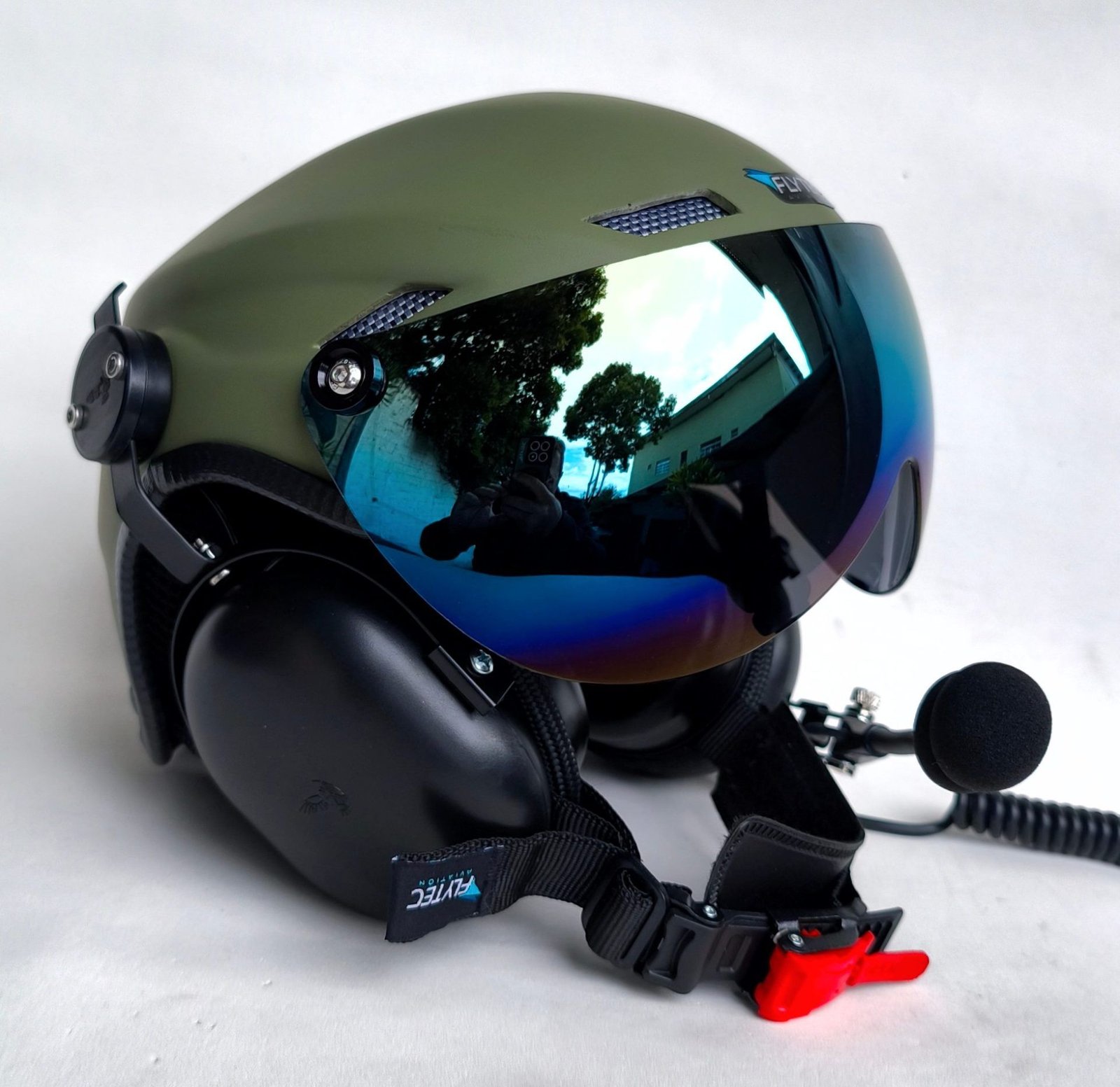 CAPACETE RAPTOR COR VERDE FOSCO MILITAR COM VISEIRA - Imagem 5