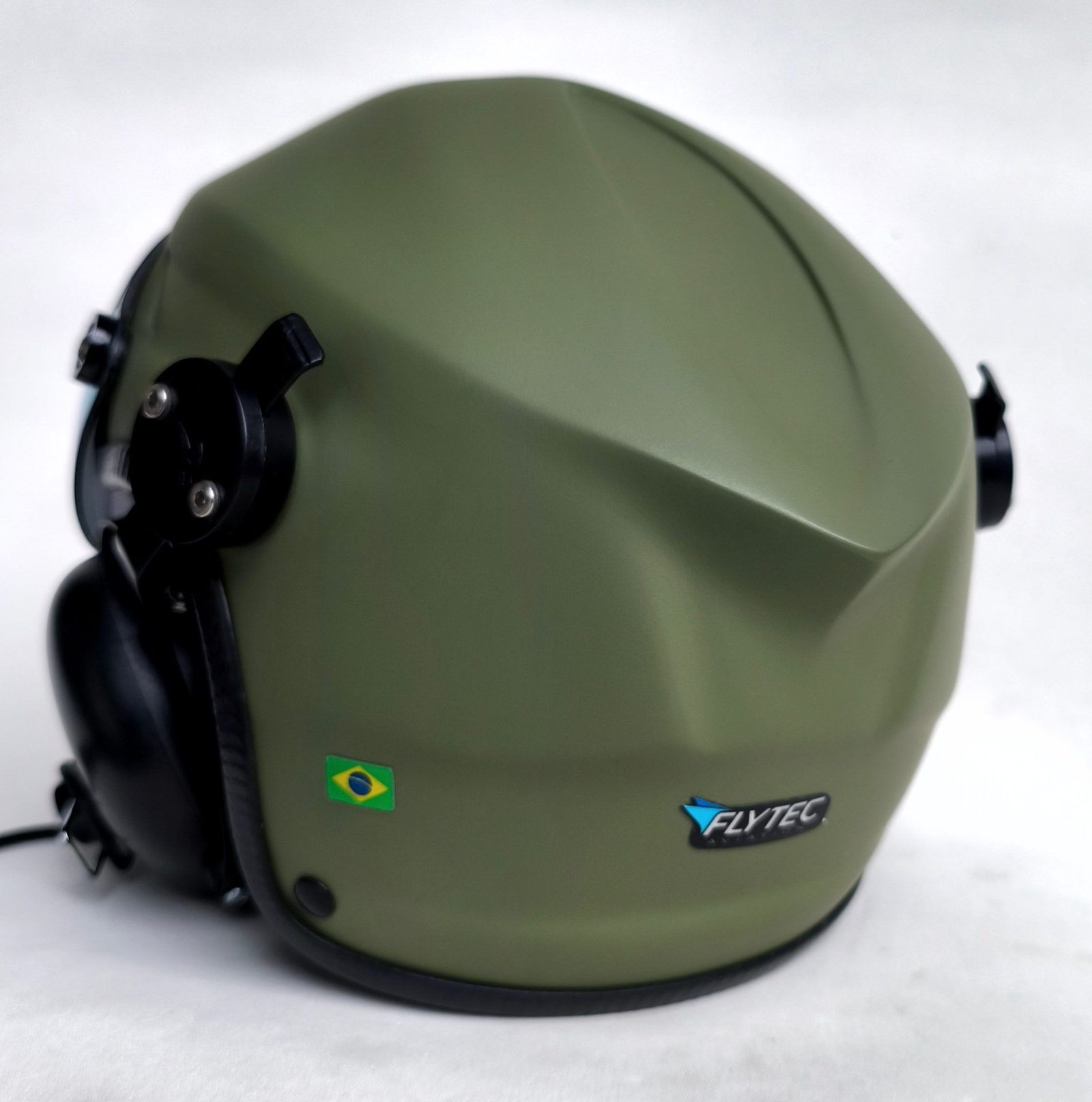 CAPACETE RAPTOR COR VERDE FOSCO MILITAR COM VISEIRA - Imagem 2