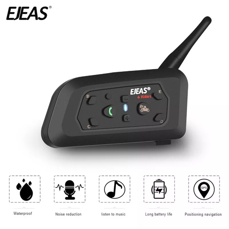 CAPACETE RAPTOR COM ABAFADOR DE RUÍDO E SISTEMA BLUETOOTH INTERCOMUNICADOR V6 PLUS SEM CONEXÃO PRA RÁDIO - Imagem 2