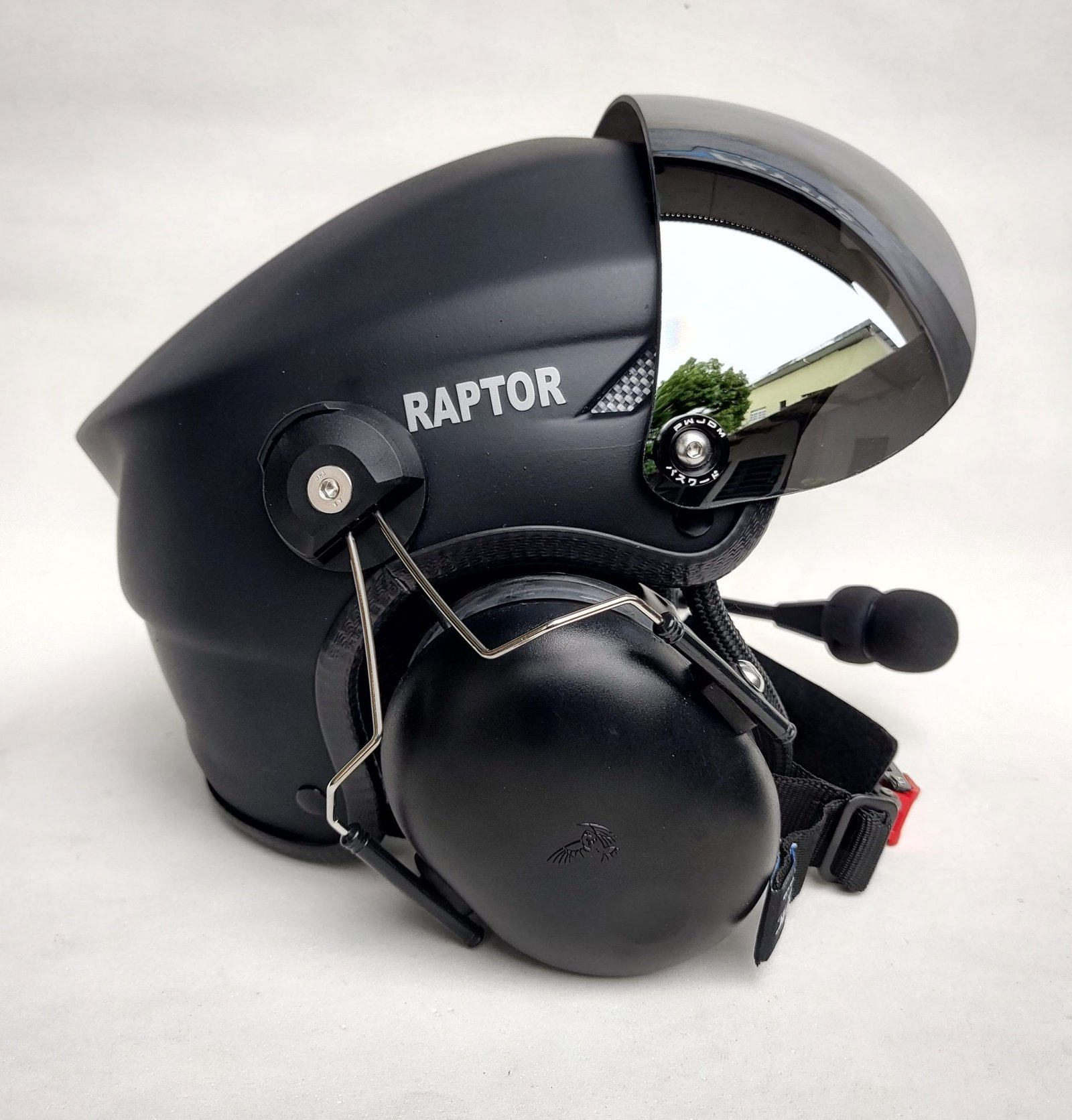 CAPACETE RAPTOR COR PRETO FOSCO COM VISEIRA MODELO TOP GUN E SISTEMA DE PRENDER A FONIA MODELO TIPO 3M - Imagem 21