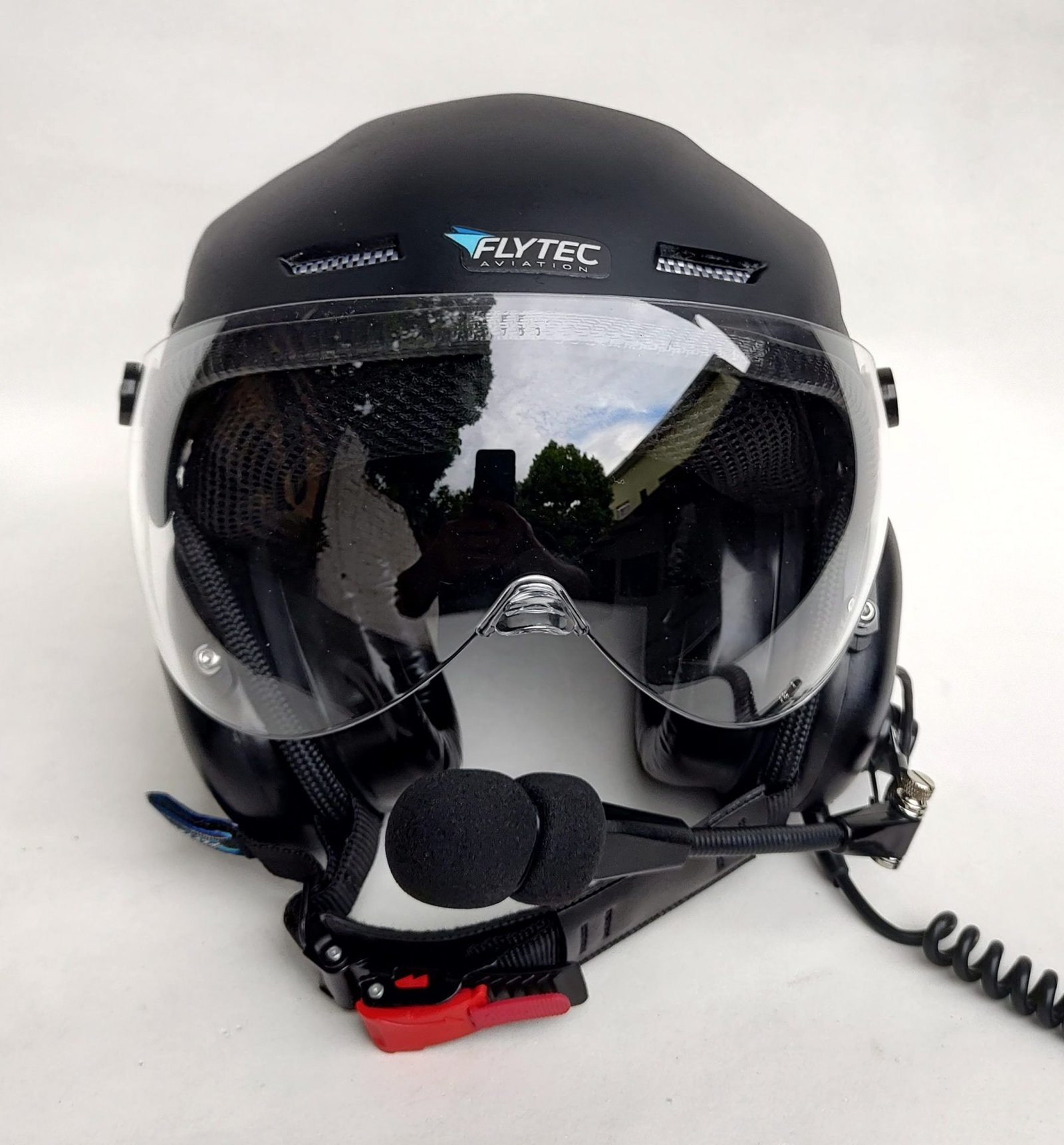 CAPACETE RAPTOR PRETO FOSCO COM VISEIRA E SISTEMA DE PRENDER A FONIA MODELO FLYTEC - Imagem 22