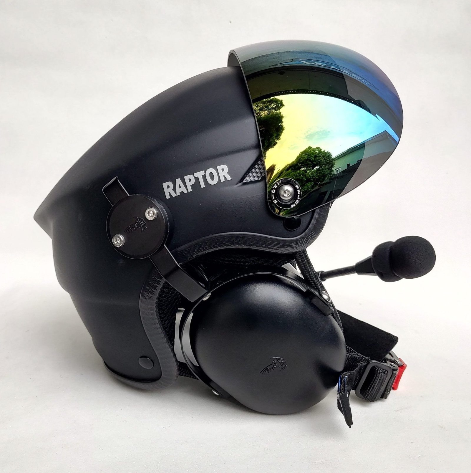 CAPACETE RAPTOR PRETO FOSCO COM VISEIRA E SISTEMA DE PRENDER A FONIA MODELO FLYTEC - Imagem 19