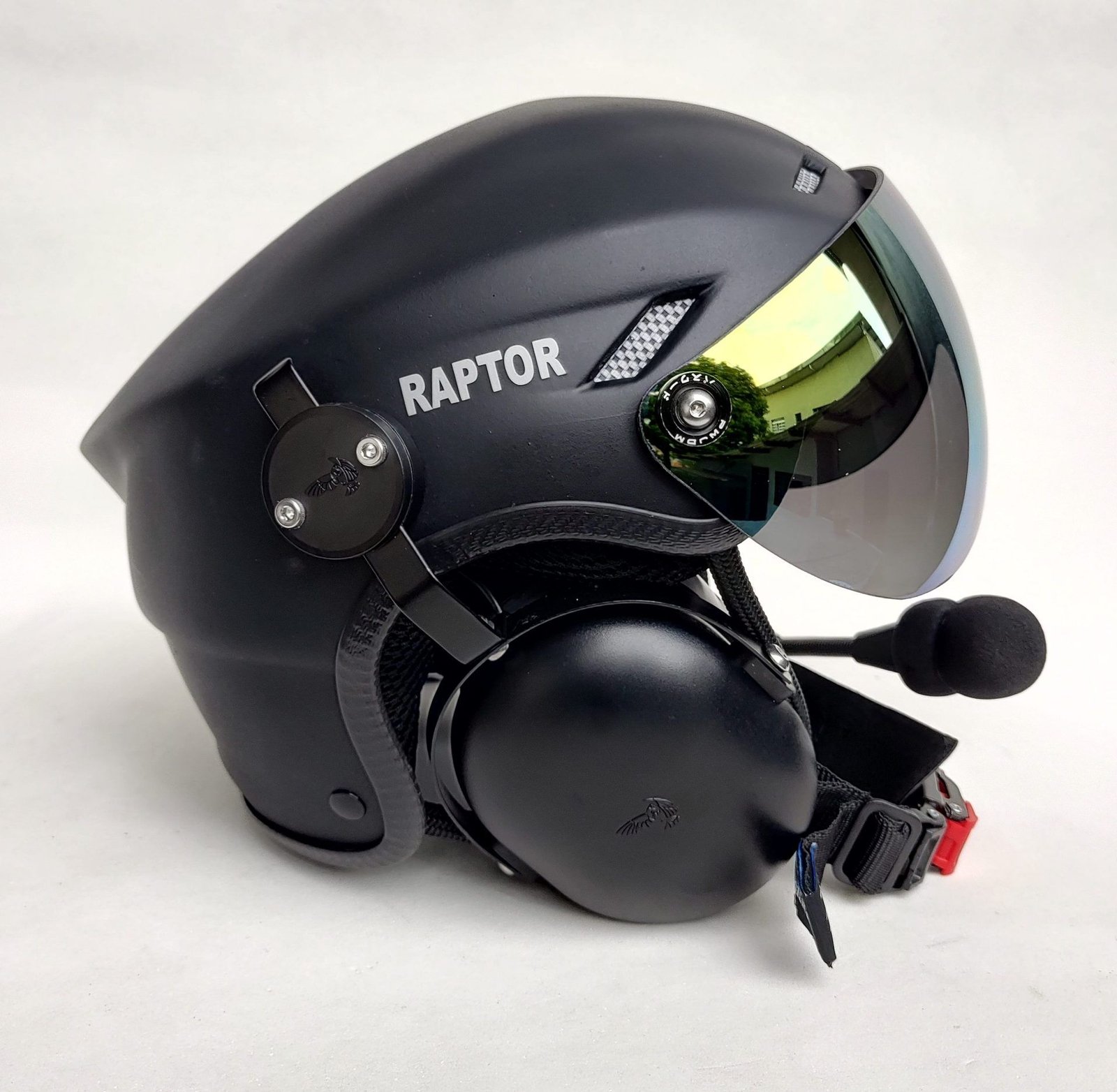 CAPACETE RAPTOR PRETO FOSCO COM VISEIRA E SISTEMA DE PRENDER A FONIA MODELO FLYTEC - Imagem 21