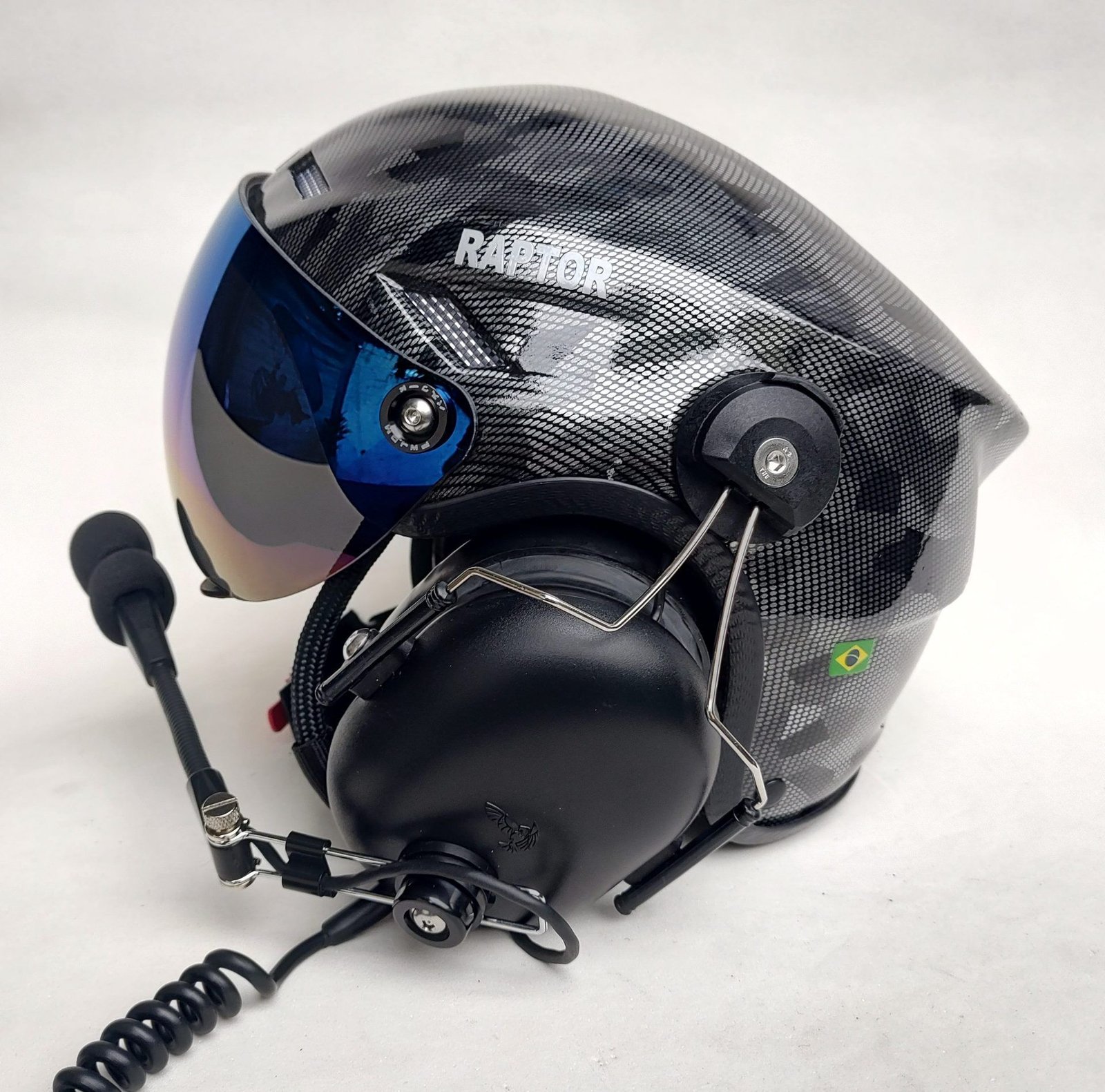 CAPACETE RAPTOR PINTURA WTP COR CARBONO CAMUFLADO