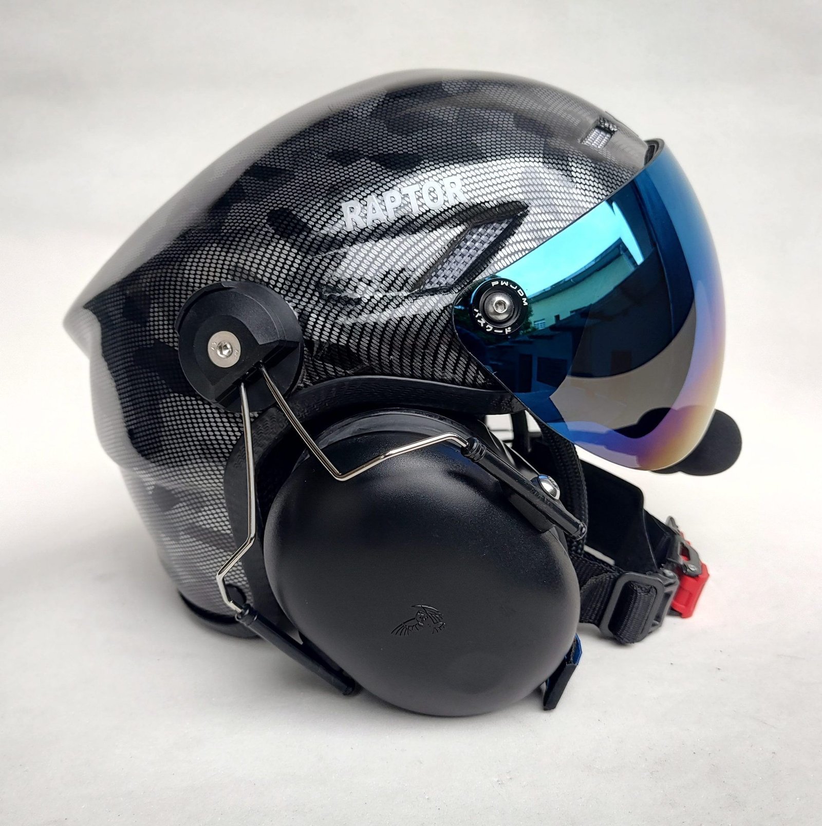 CAPACETE RAPTOR PINTURA WTP COR CARBONO CAMUFLADO - Imagem 10