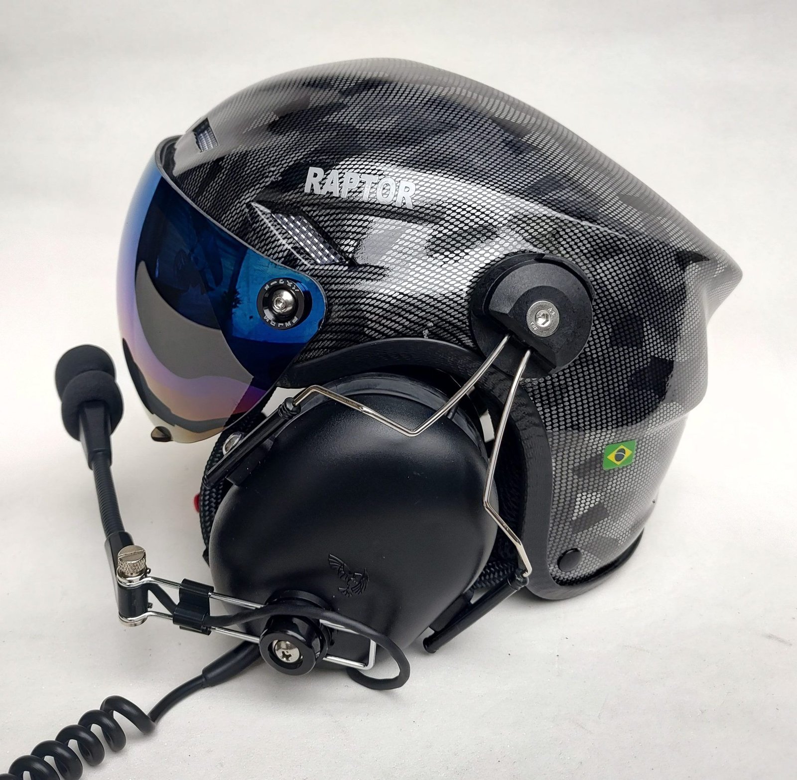 CAPACETE RAPTOR PINTURA WTP COR CARBONO CAMUFLADO - Imagem 7