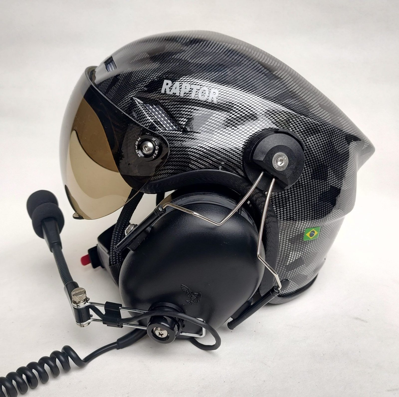 CAPACETE RAPTOR PINTURA WTP COR CARBONO CAMUFLADO - Imagem 6