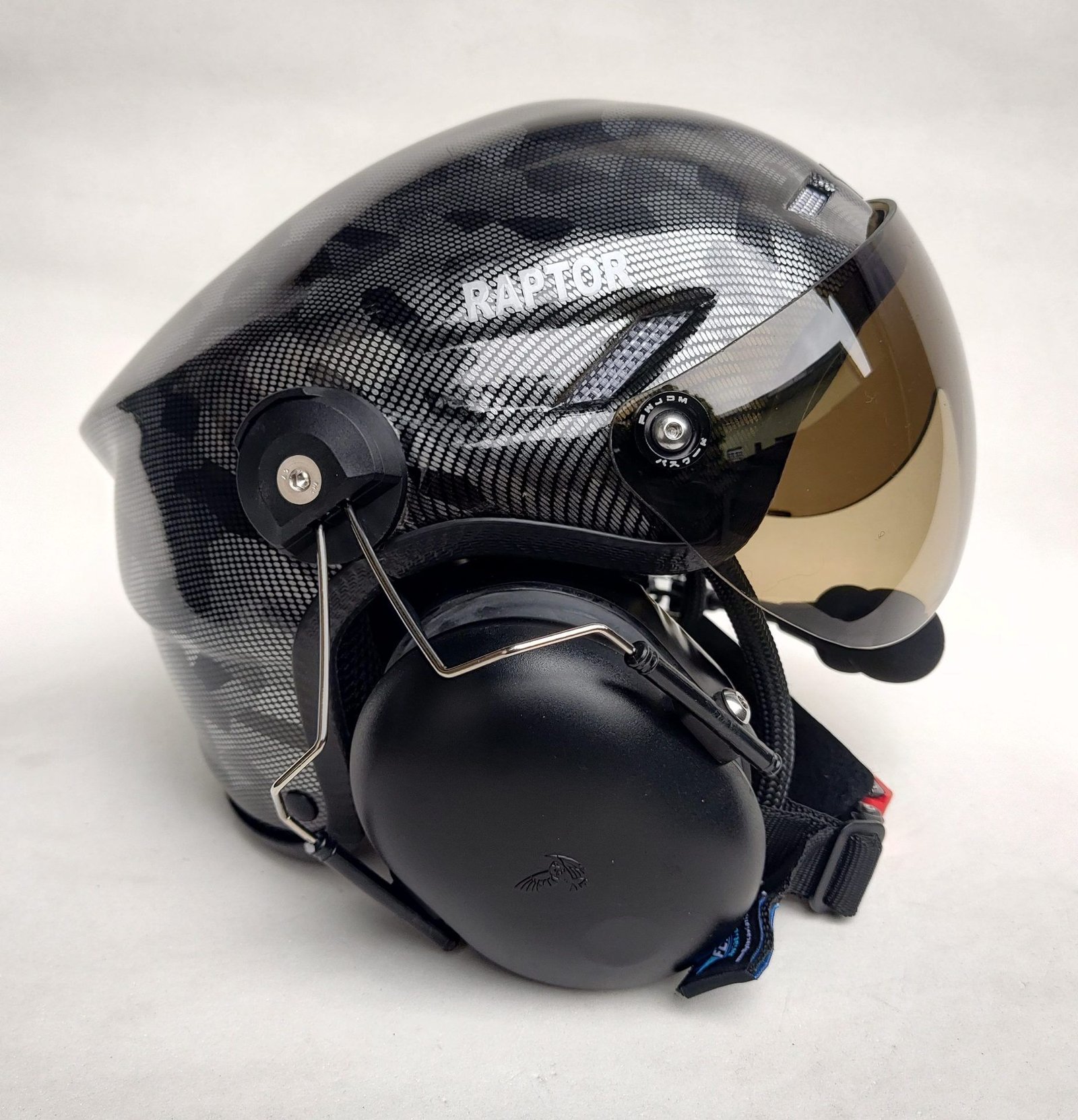 CAPACETE RAPTOR PINTURA WTP COR CARBONO CAMUFLADO - Imagem 4