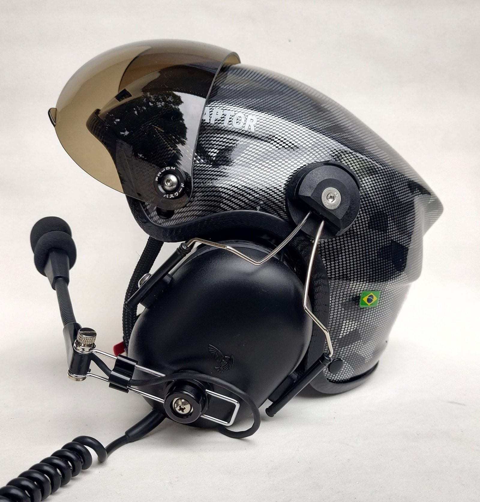 CAPACETE RAPTOR PINTURA WTP COR CARBONO CAMUFLADO - Imagem 2