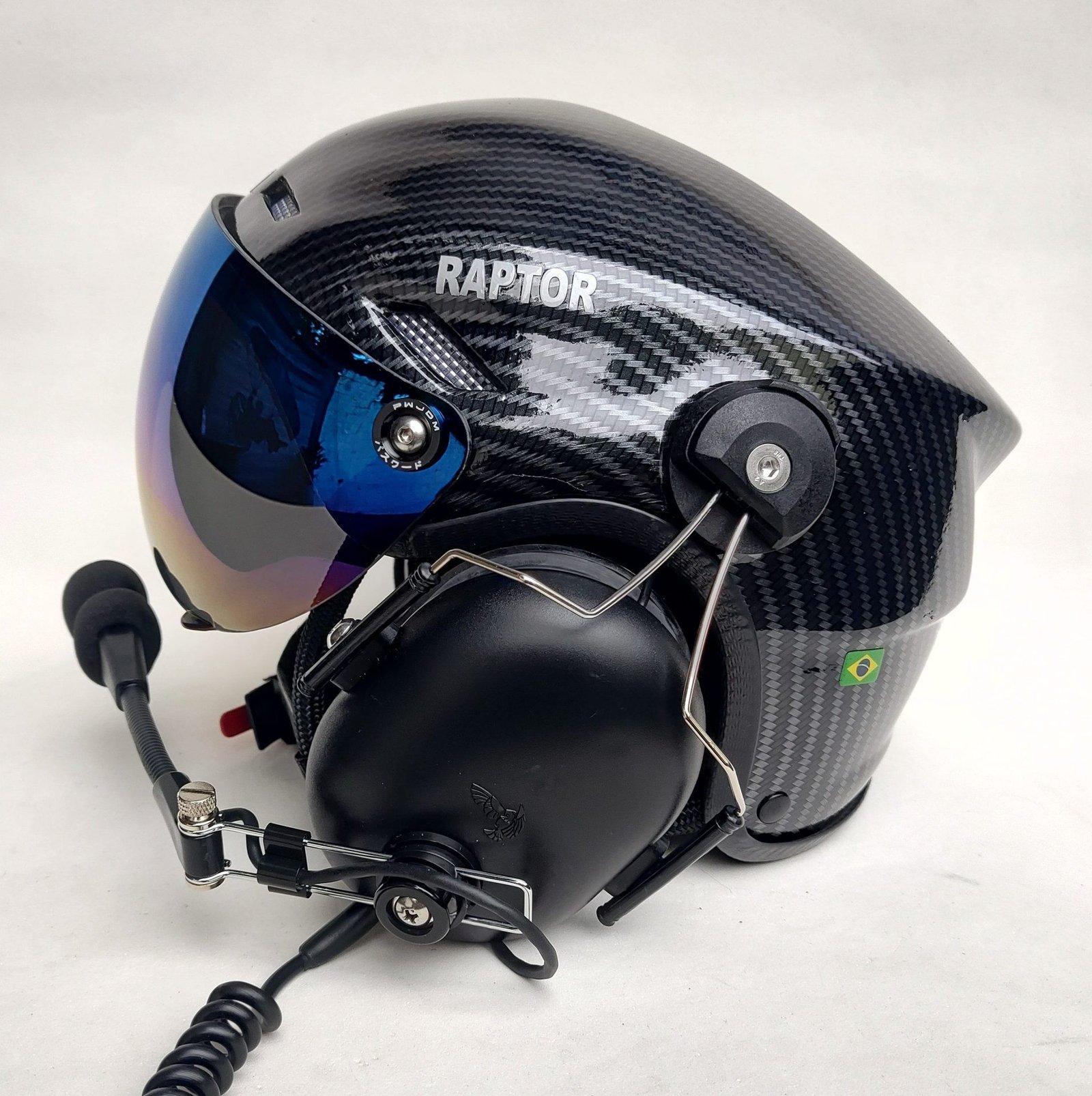 CAPACETE RAPTOR PINTURA WTP COR FIBRA DE CARBONO