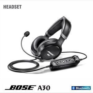 HEADSET BOSE A30 ANR BLUETOOTH DUAL PLUG AVIAÇÃO