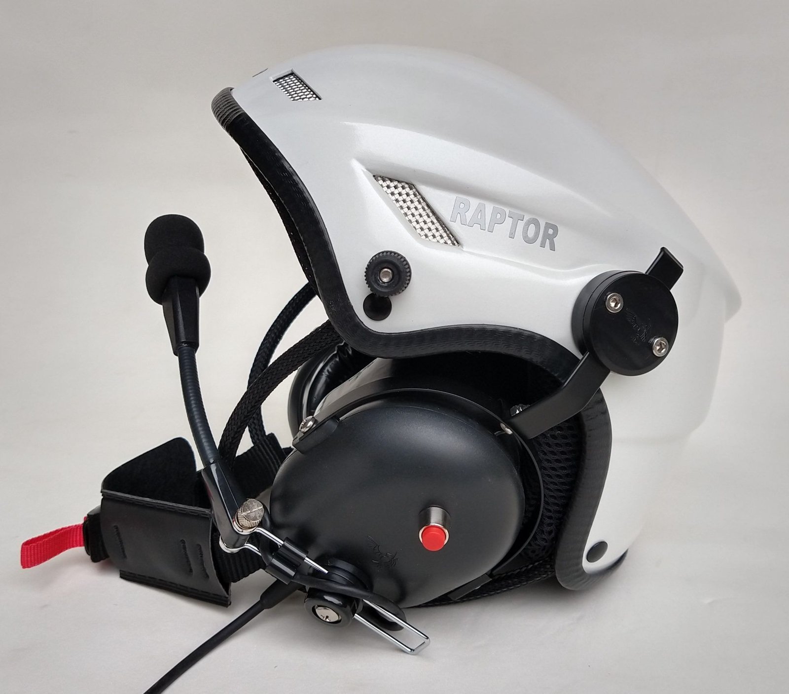 CAPACETE RAPTOR BRANCO BRILHO COM VISEIRA FULL FACE - Imagem 3