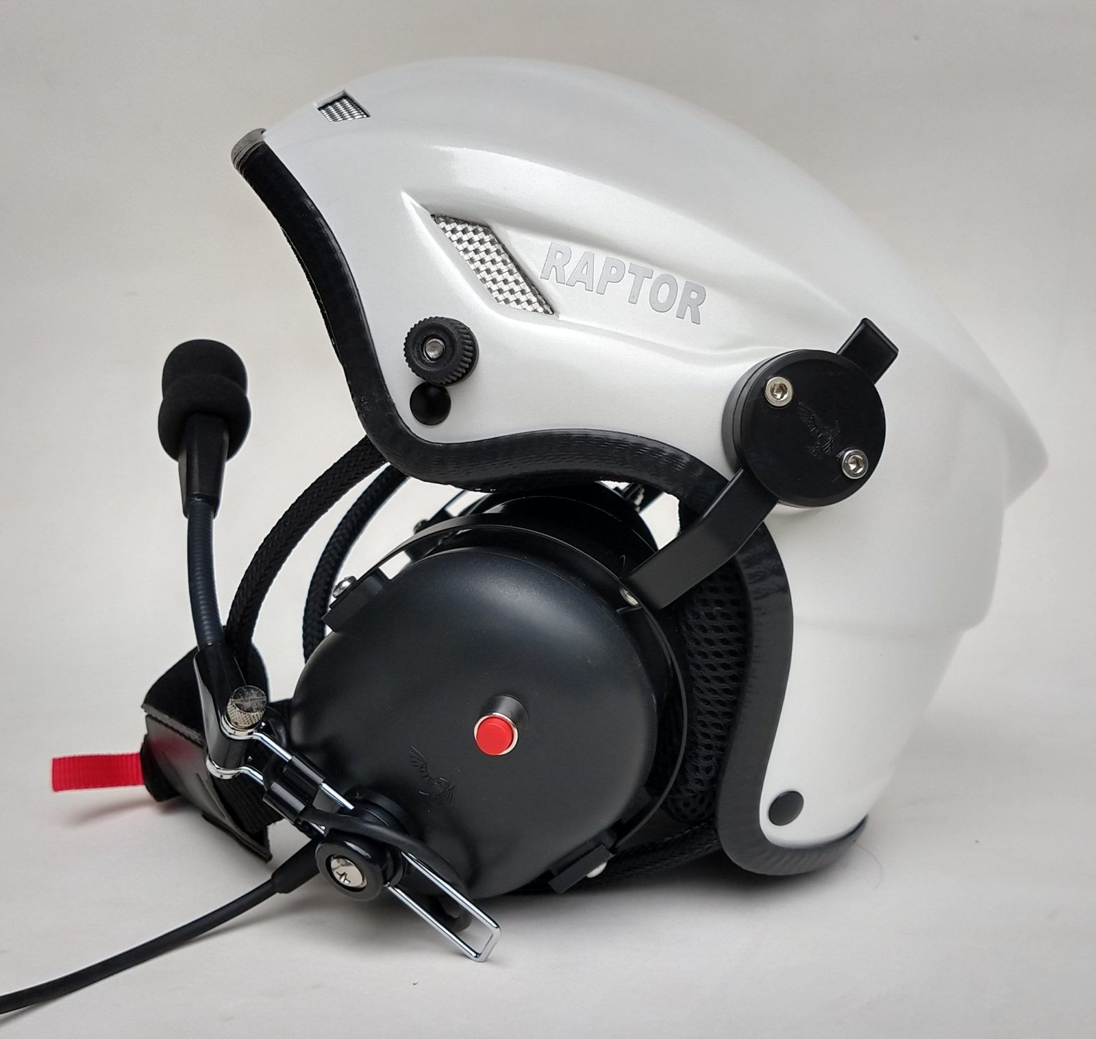 CAPACETE RAPTOR BRANCO BRILHO COM VISEIRA FULL FACE - Imagem 5