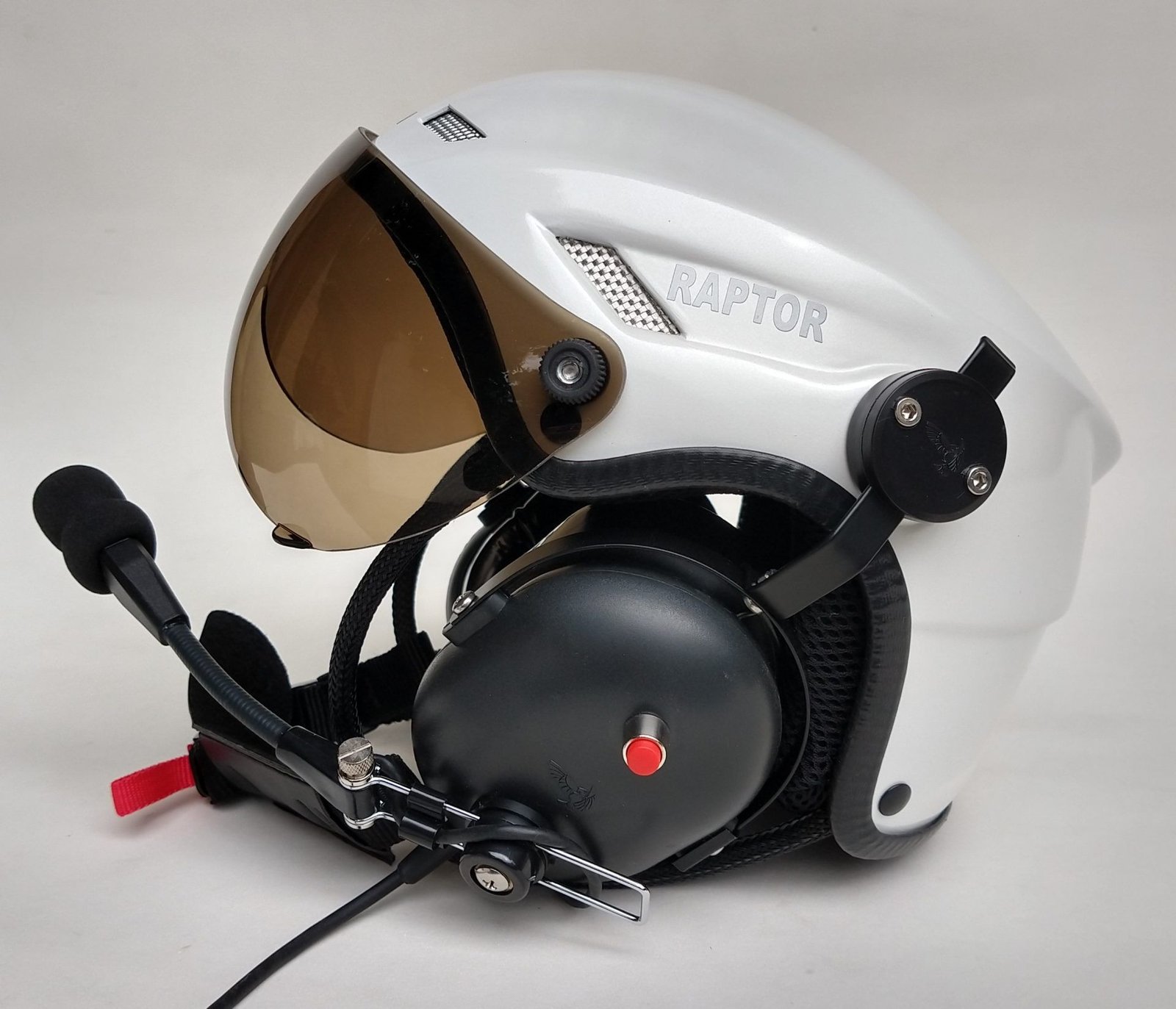 CAPACETE RAPTOR BRANCO BRILHO COM VISEIRA FULL FACE - Imagem 6