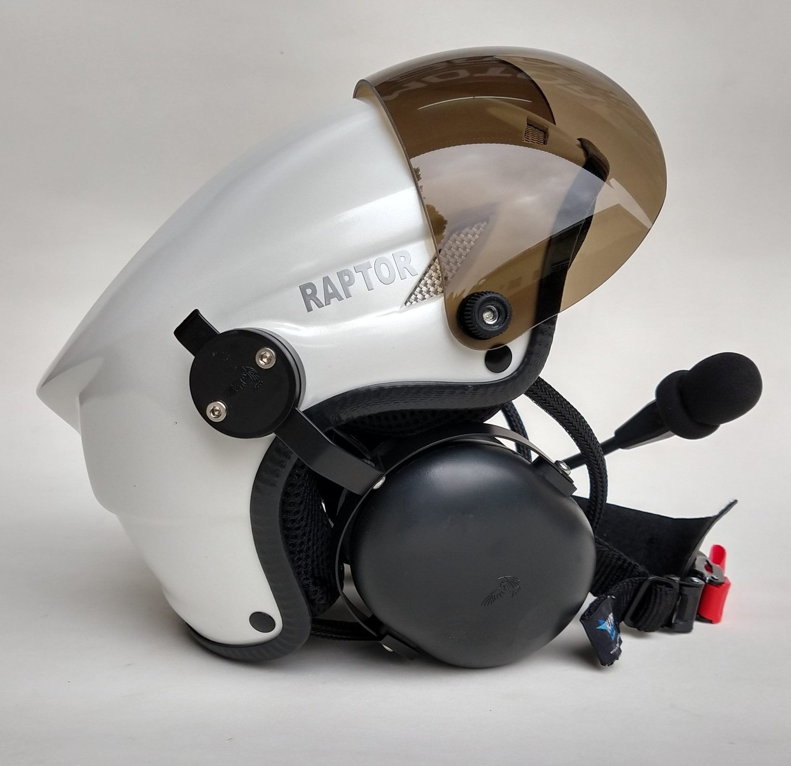 CAPACETE RAPTOR BRANCO BRILHO COM VISEIRA FULL FACE - Imagem 7