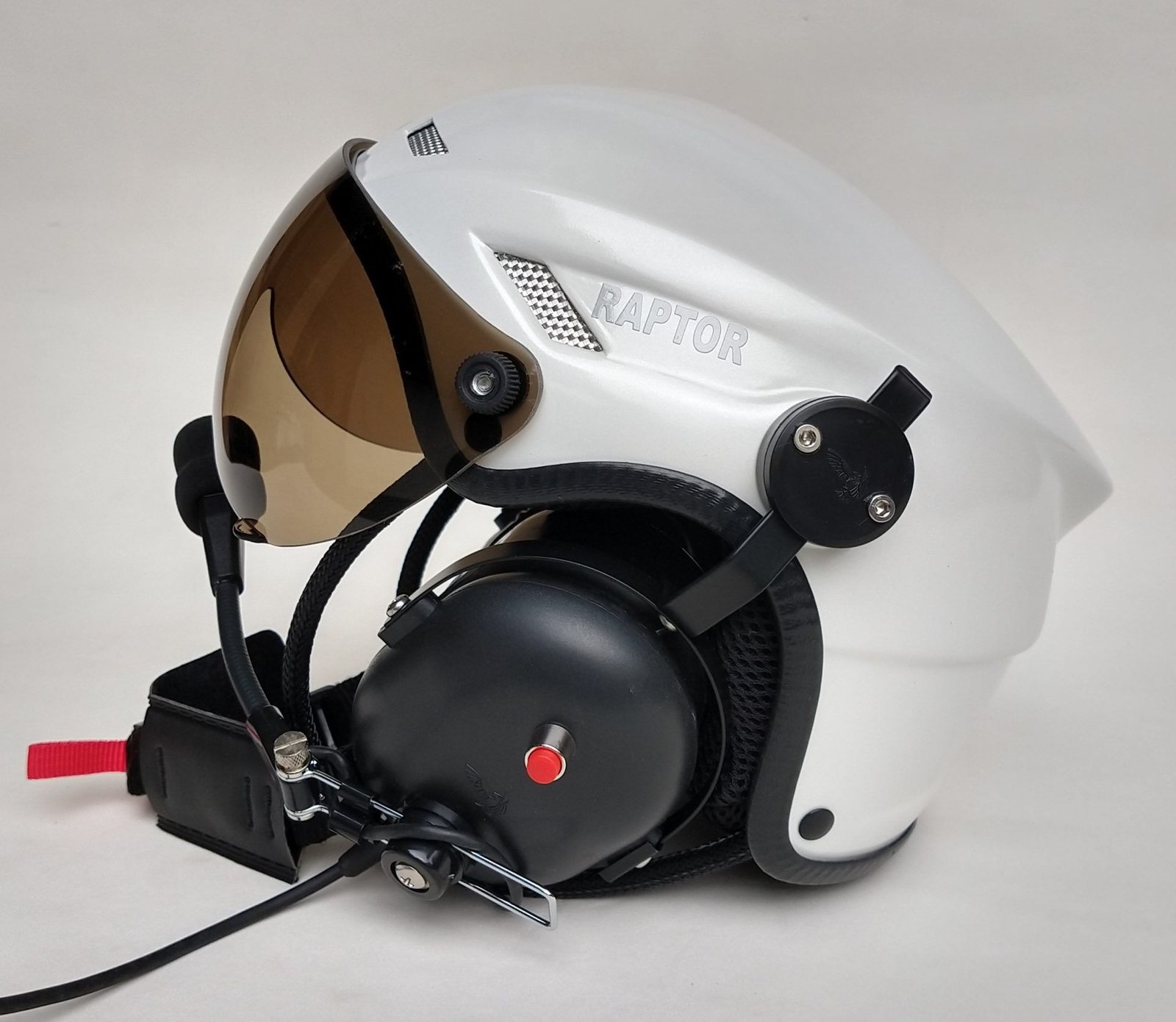 CAPACETE RAPTOR BRANCO BRILHO COM VISEIRA FULL FACE - Imagem 9