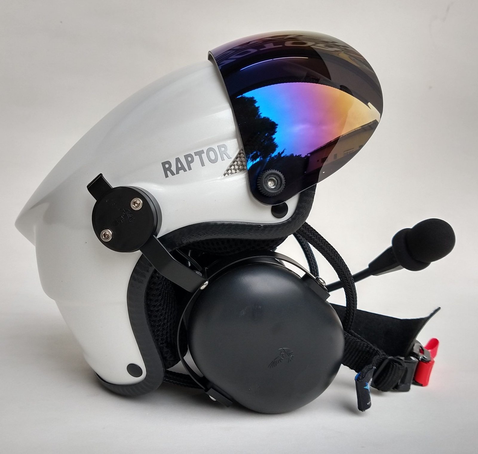 CAPACETE RAPTOR BRANCO BRILHO COM VISEIRA FULL FACE - Imagem 10