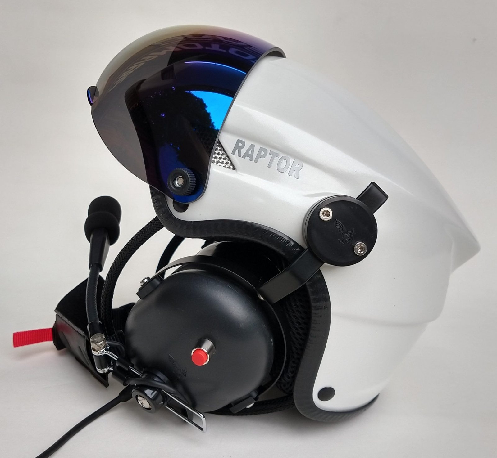 CAPACETE RAPTOR BRANCO BRILHO COM VISEIRA FULL FACE - Imagem 11