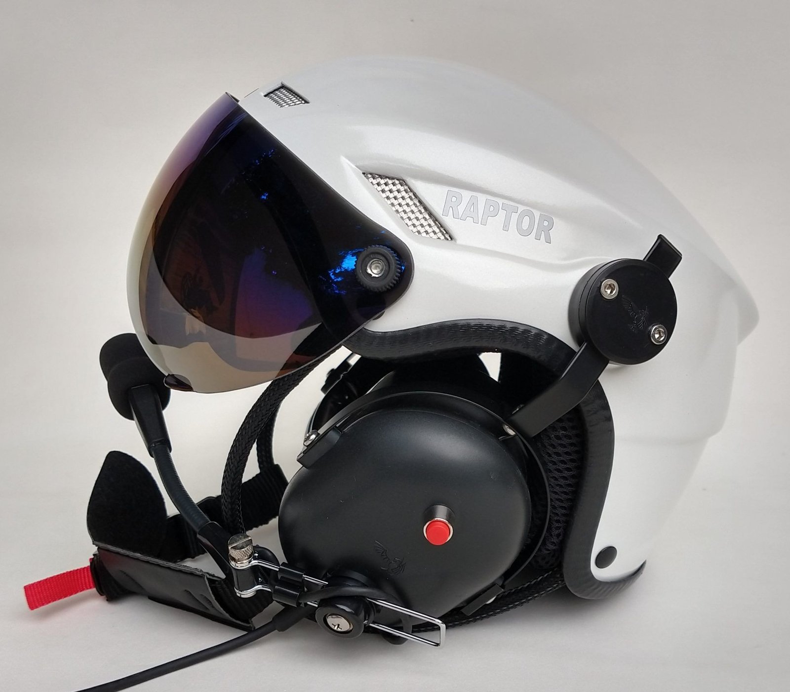 CAPACETE RAPTOR BRANCO BRILHO COM VISEIRA FULL FACE - Imagem 15