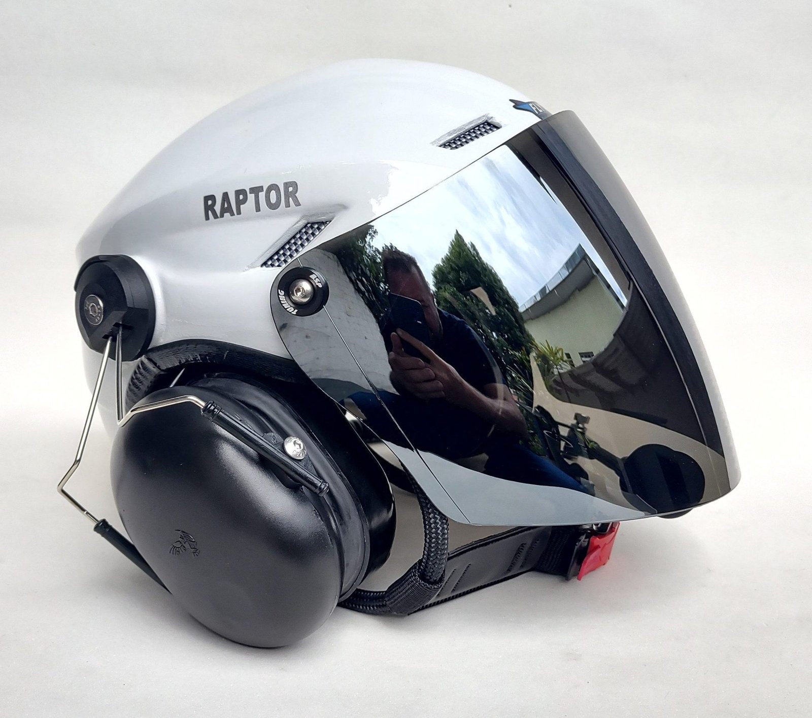 CAPACETE RAPTOR BRANCO BRILHO COM VISEIRA FULL FACE - Imagem 19