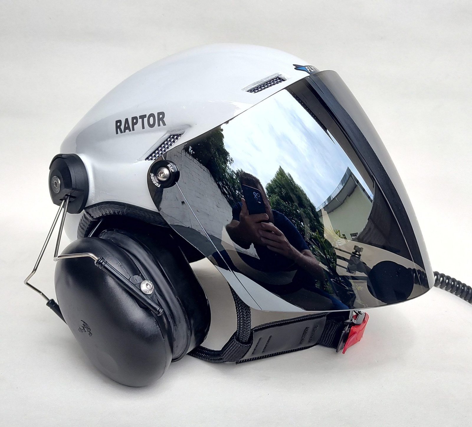 CAPACETE RAPTOR BRANCO BRILHO COM VISEIRA FULL FACE - Imagem 21