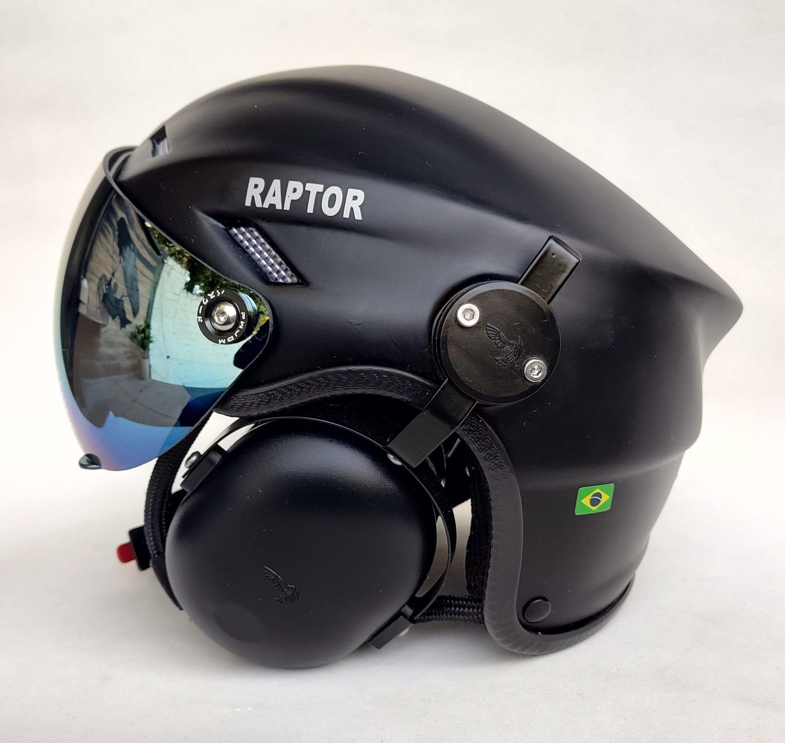 CAPACETE RAPTOR COM ABAFADOR DE RUÍDO E SISTEMA BLUETOOTH INTERCOMUNICADOR V6 PLUS SEM CONEXÃO PRA RÁDIO - Imagem 17