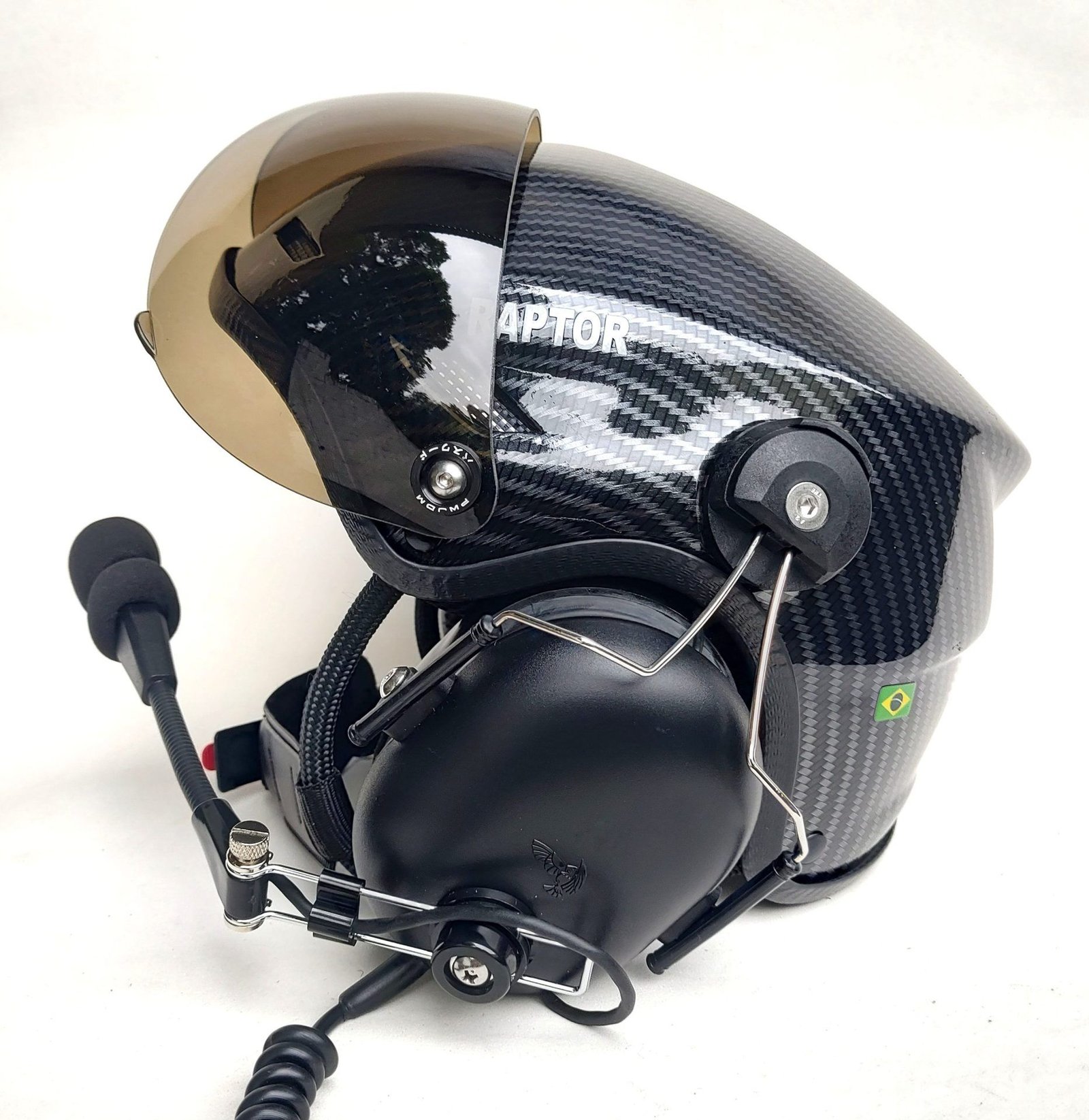 CAPACETE RAPTOR PINTURA WTP COR FIBRA DE CARBONO - Imagem 8