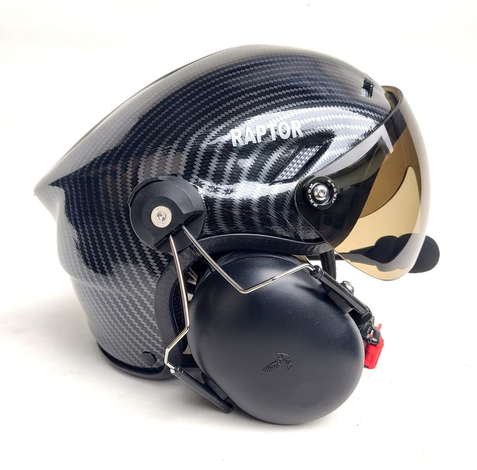 CAPACETE RAPTOR PINTURA WTP COR FIBRA DE CARBONO - Imagem 9