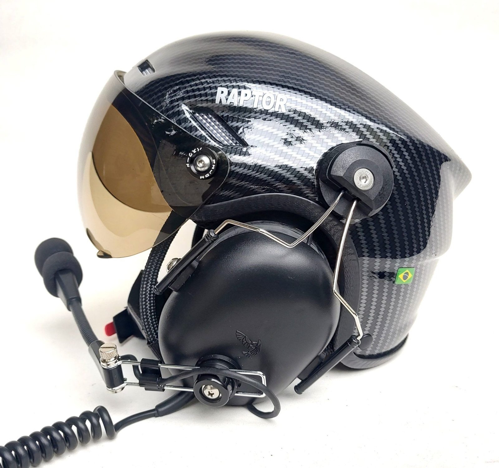 CAPACETE RAPTOR PINTURA WTP COR FIBRA DE CARBONO - Imagem 11