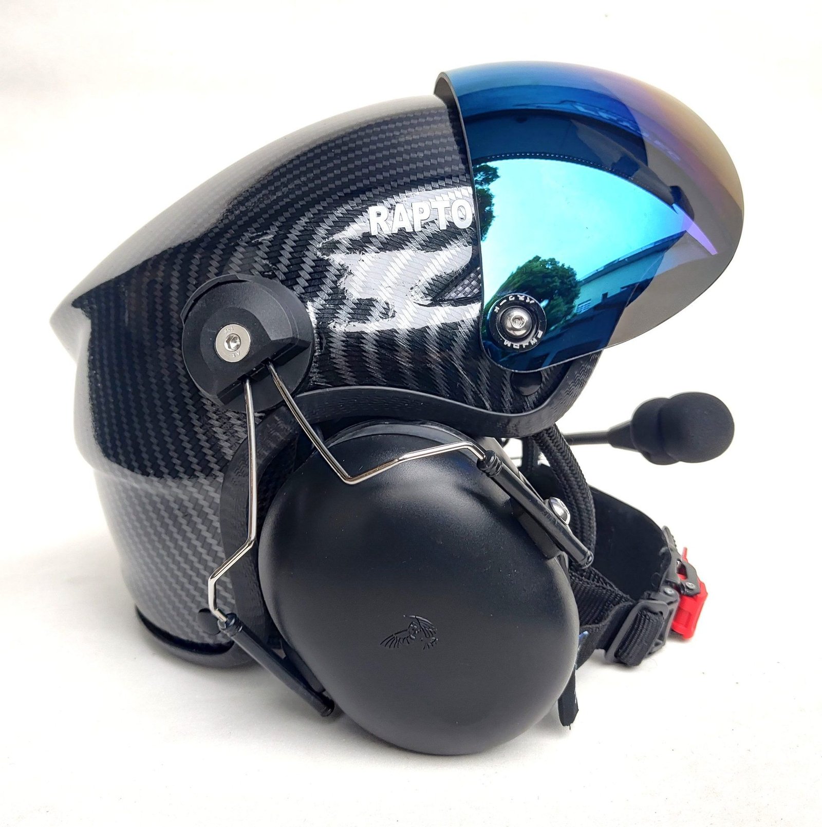CAPACETE RAPTOR PINTURA WTP COR FIBRA DE CARBONO - Imagem 6