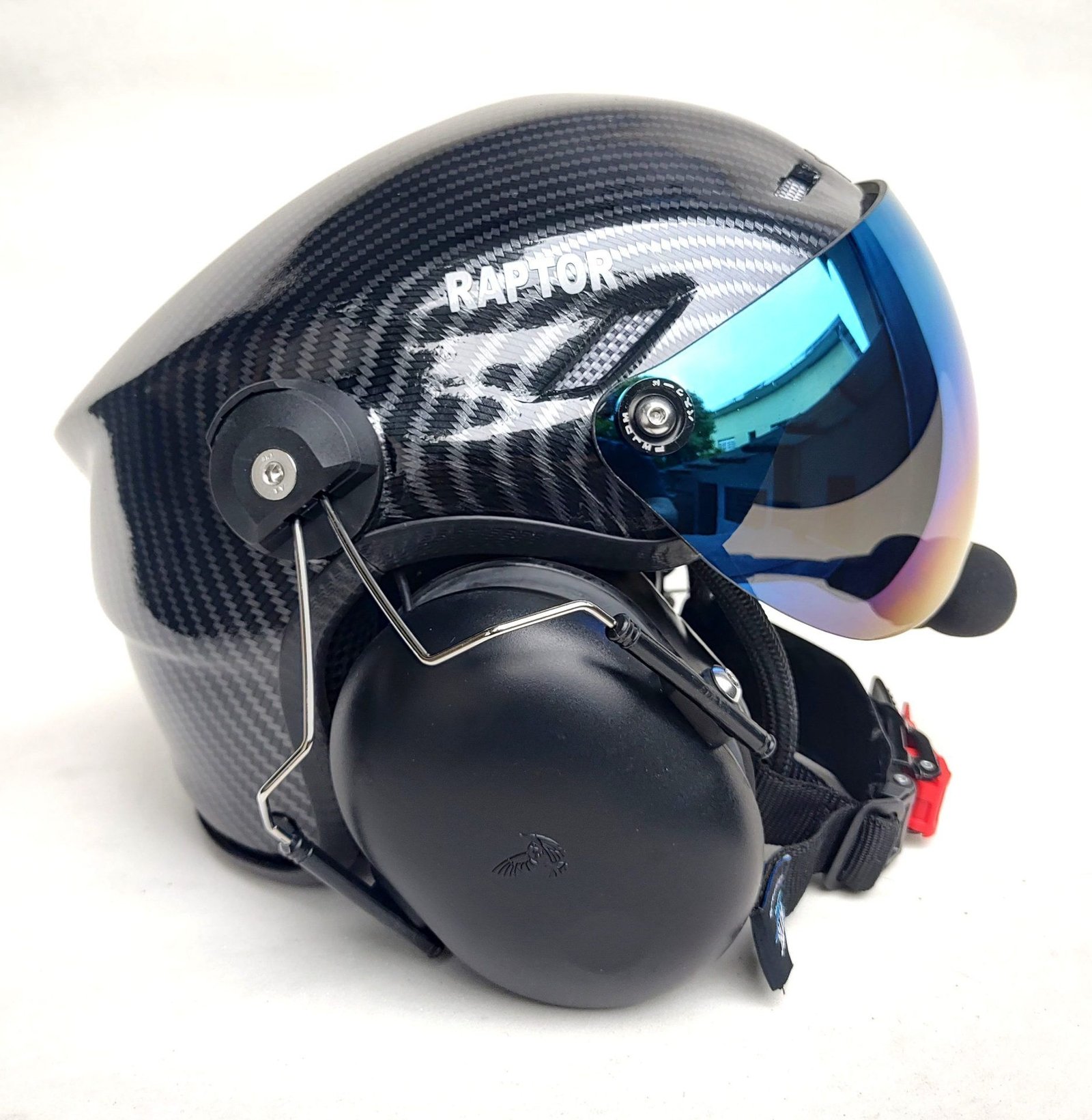 CAPACETE RAPTOR PINTURA WTP COR FIBRA DE CARBONO - Imagem 4